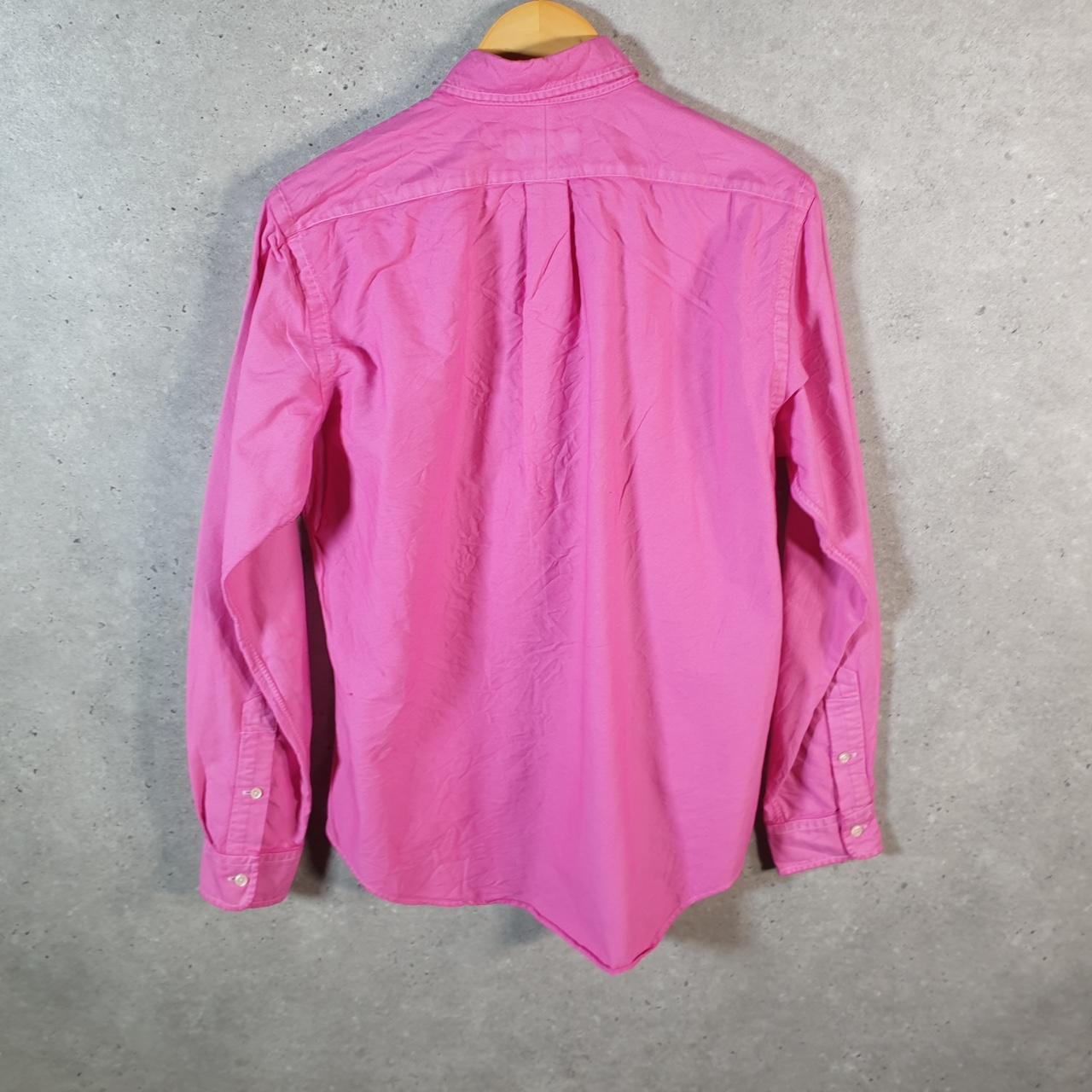 Vintage Ralph Lauren Button Down Shirt Men’s Medium Pink Pony Casual C8084