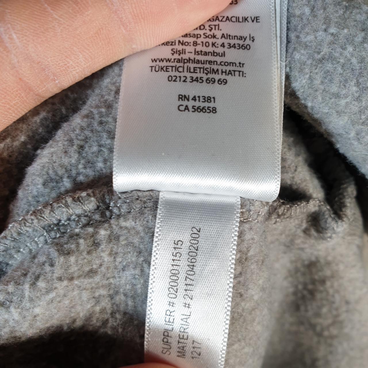 Vintage Ralph Lauren Polo Sweatshirt Womens XL Grey Cotton Pullover Pony