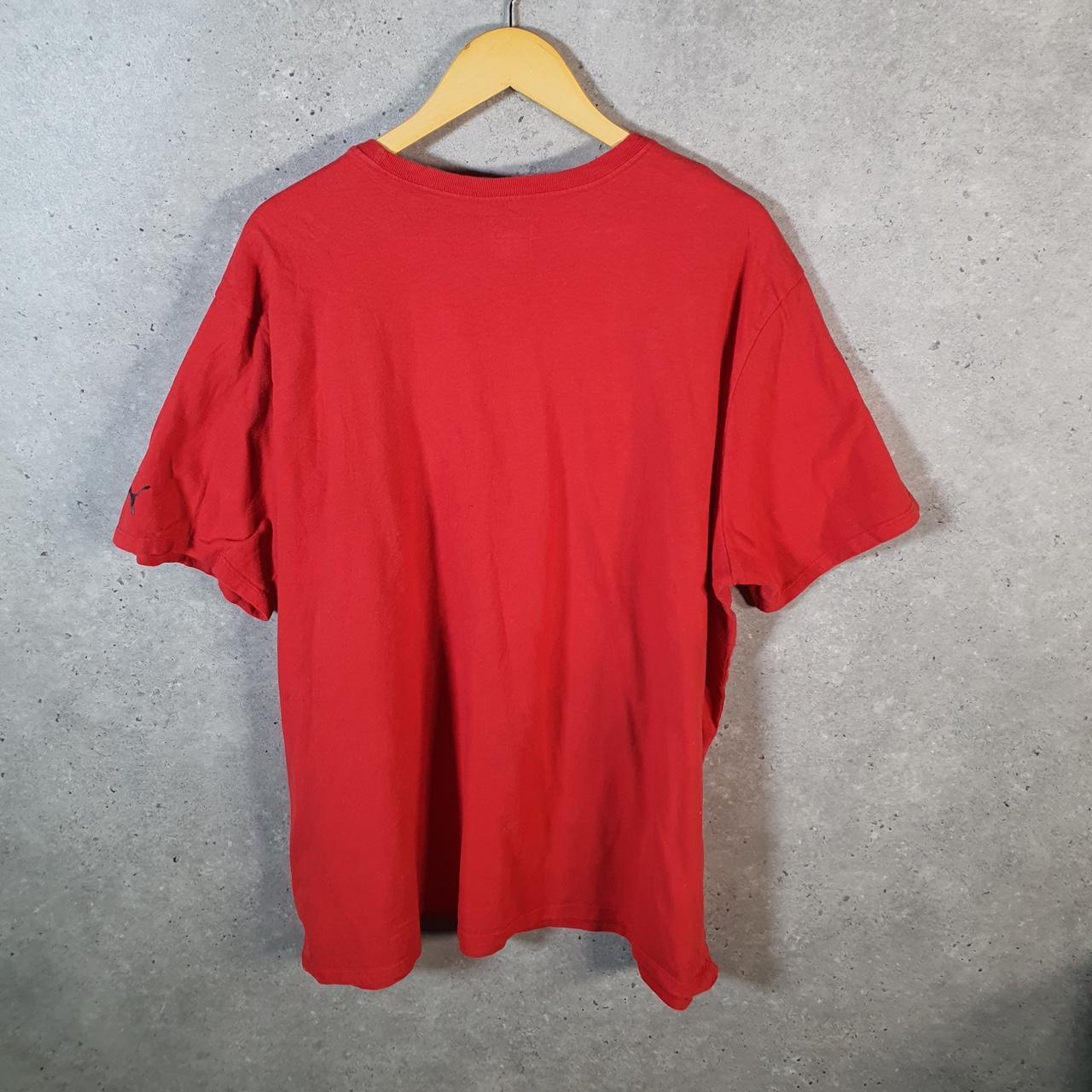 Vintage Puma Spellout T Shirt Men’s 2XL Red sports Logo Athletic