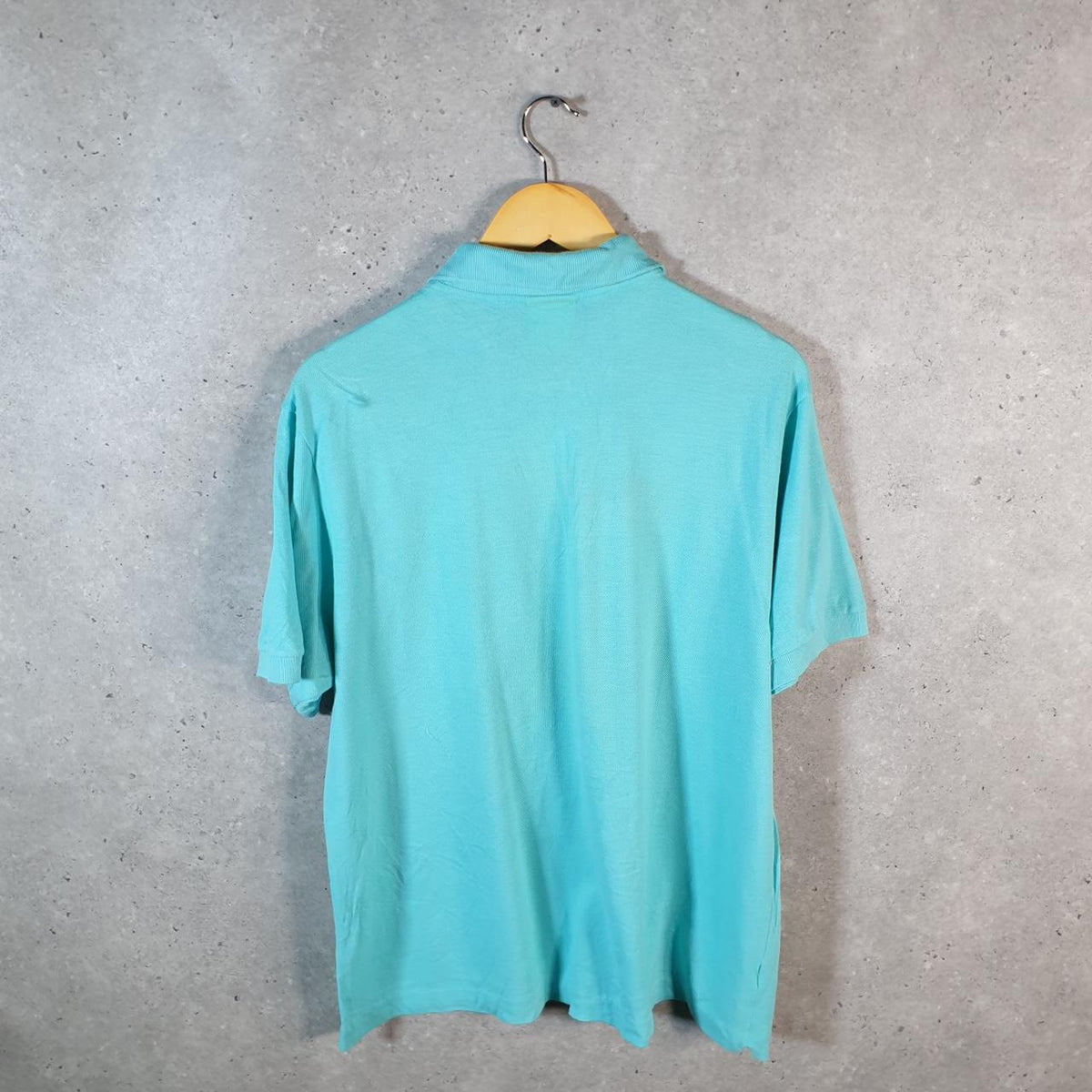 Vintage Lacoste Polo Shirt Men’s Medium Blue Regular Fit Embroidered Logo C9770