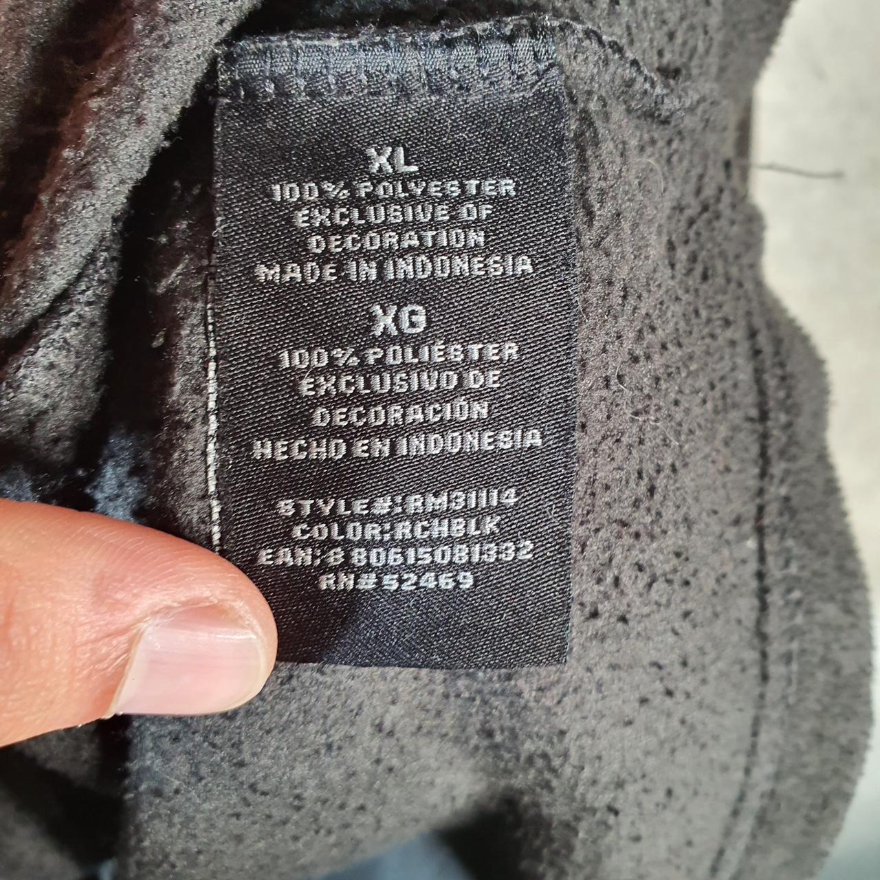 Vintage Starter Full Zip Fleece Sweatshirt Mens XL Black Logo Winter