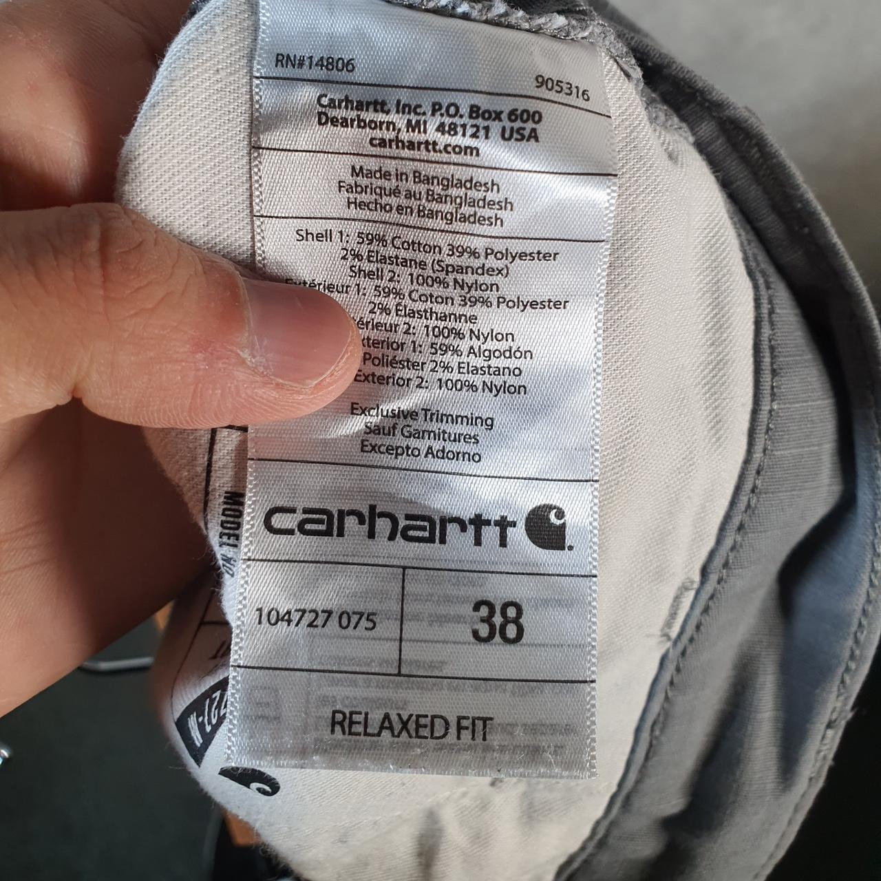 Vintage Carhartt Baggy Carpenter Shorts Jorts Cargo Men’s W38 Grey Relaxed Fit Workwear