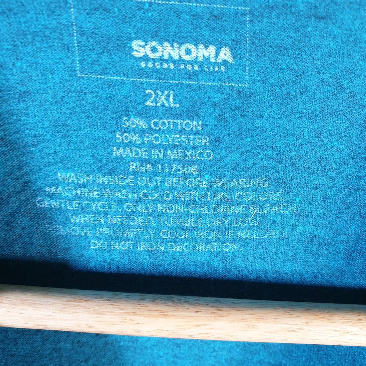 Vintage Sonoma Rhythm and Blues Graphic T Shirt Men’s 2XL Blue Casual Sports Logo