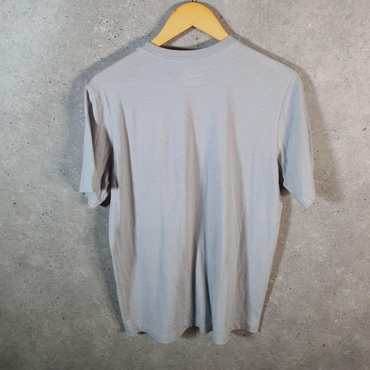 Vintage Nike Graphic Spellout T Shirt Men’s Medium Grey Swoosh Athletic