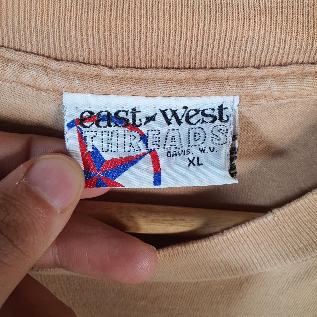 Vintage Paddle Deerfield River Charlemont MA 90s USA Single Stitch T Shirt Men’s XL brown