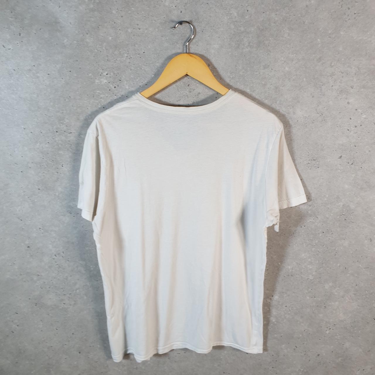 Vintage Tommy Hilfiger T Shirt Men’s Medium White Classic Fit Embroidered Logo