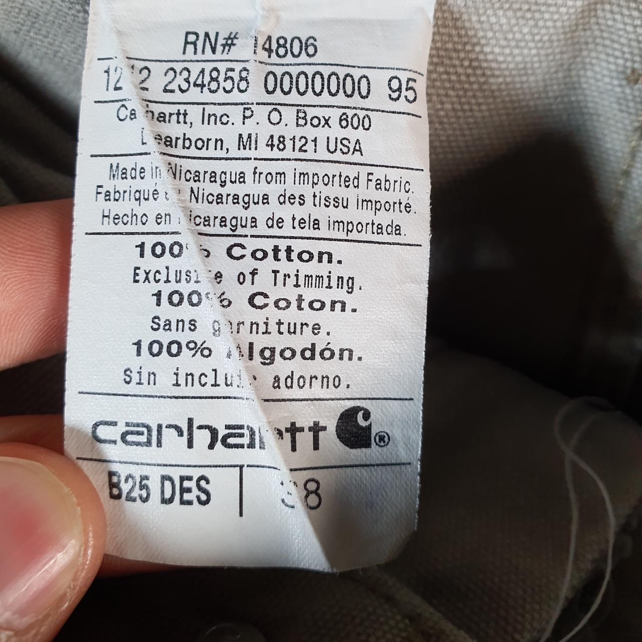 Vintage Carhartt Baggy Carpenter Shorts Jorts Cargo Men’s W38 Grey Relaxed Fit Workwear A4854