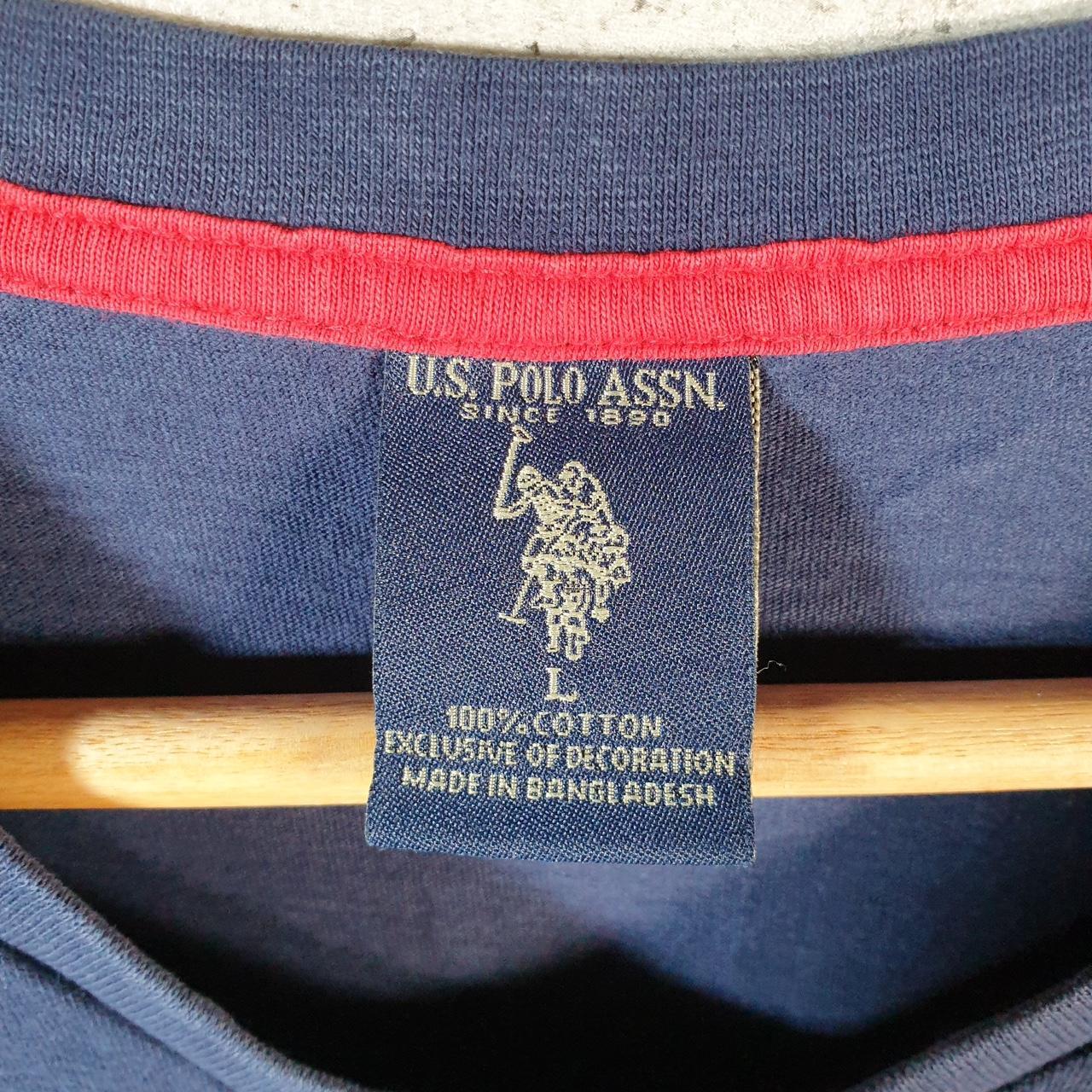 Vintage U.S. Polo Assn. Embroidered Logo T Shirt Mens Large Navy Blue Athletic Casual