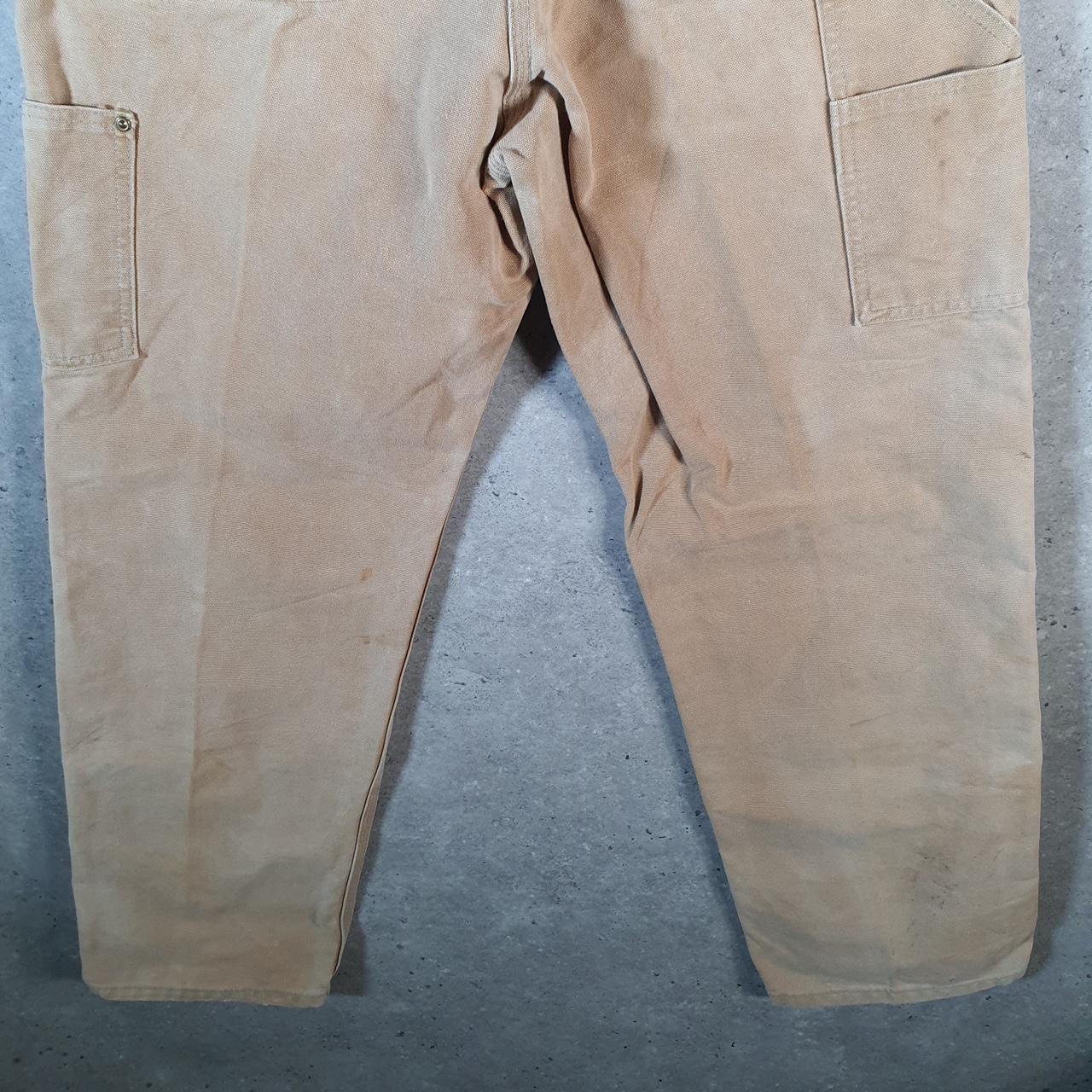 Vintage Carhartt Carpenter Double Knee Trousers Mens W30 L32 Brown Dungaree Fit Workwear