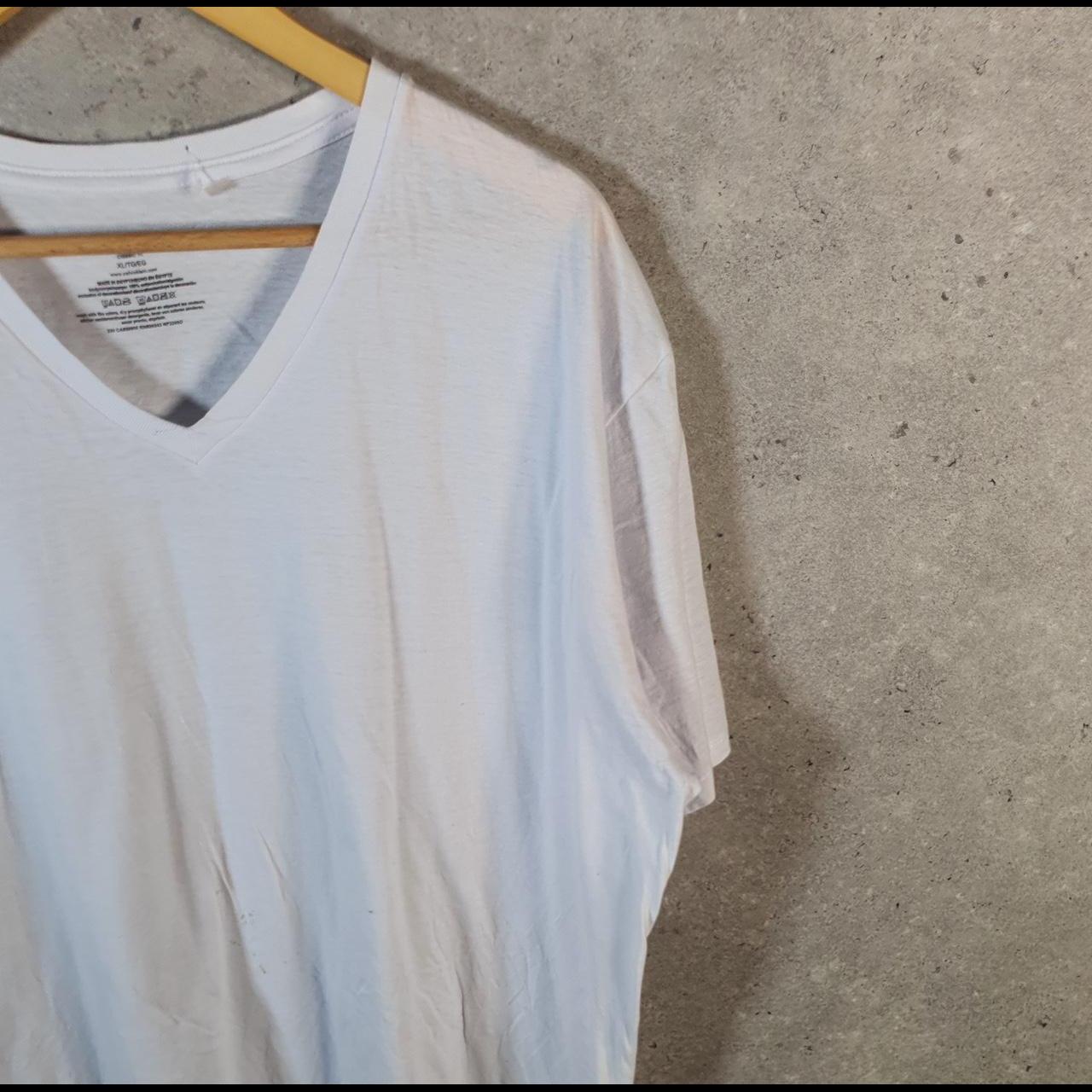 Vintage Calvin Klein Blank T Shirt Men’s XL White Classic Fit Spellout Logo