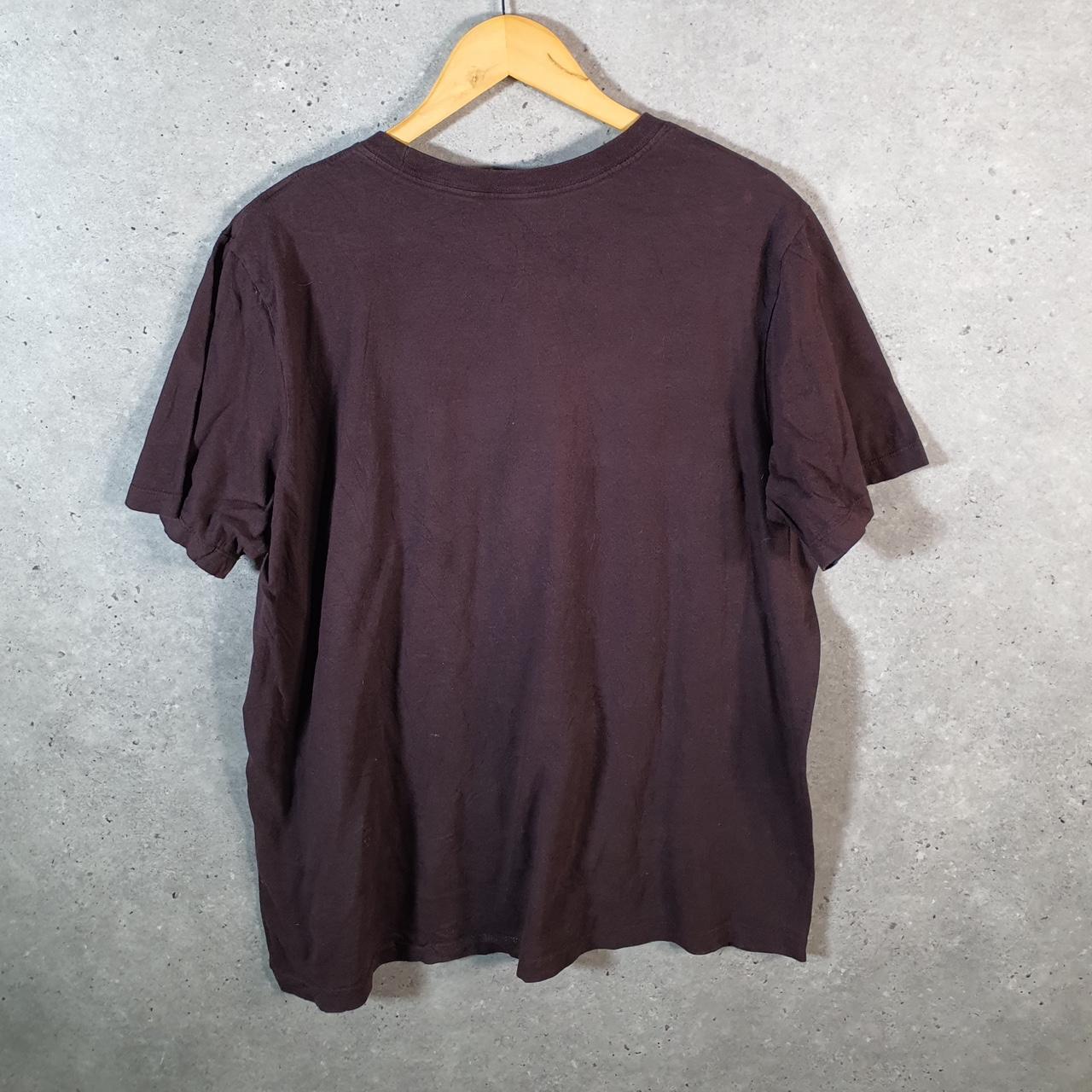 Vintage Nike Club T Shirt Men’s XL Burgundy Red Printed Single Swoosh Logo Athletic Big Fish Vintage