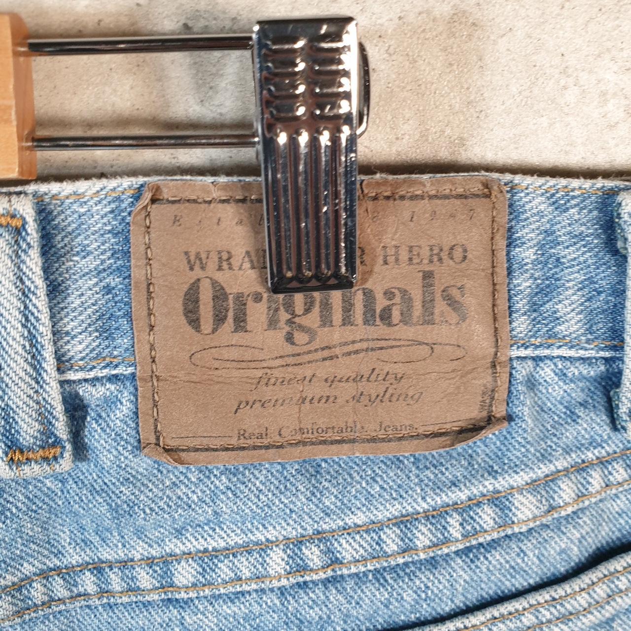 Vintage Wrangler Denim Shorts Jorts Cargo Men’s W40 Blue Baggy Cotton