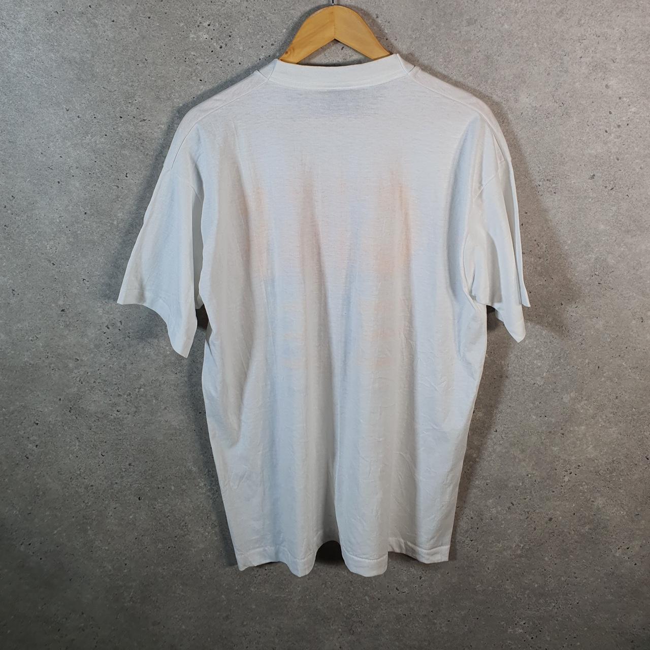 Vintage Fruit of the Loom Best USA New Mexico Soccer 90s Single Stitch T Shirt Mens XL White Big Fish Vintage