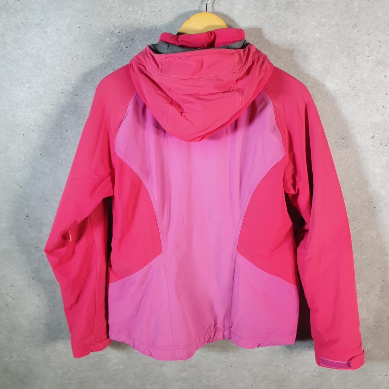 Vintage L.L. Bean Polartec Outdoors Nylon Jacket Mens Medium Pink Full Zip Waterproof