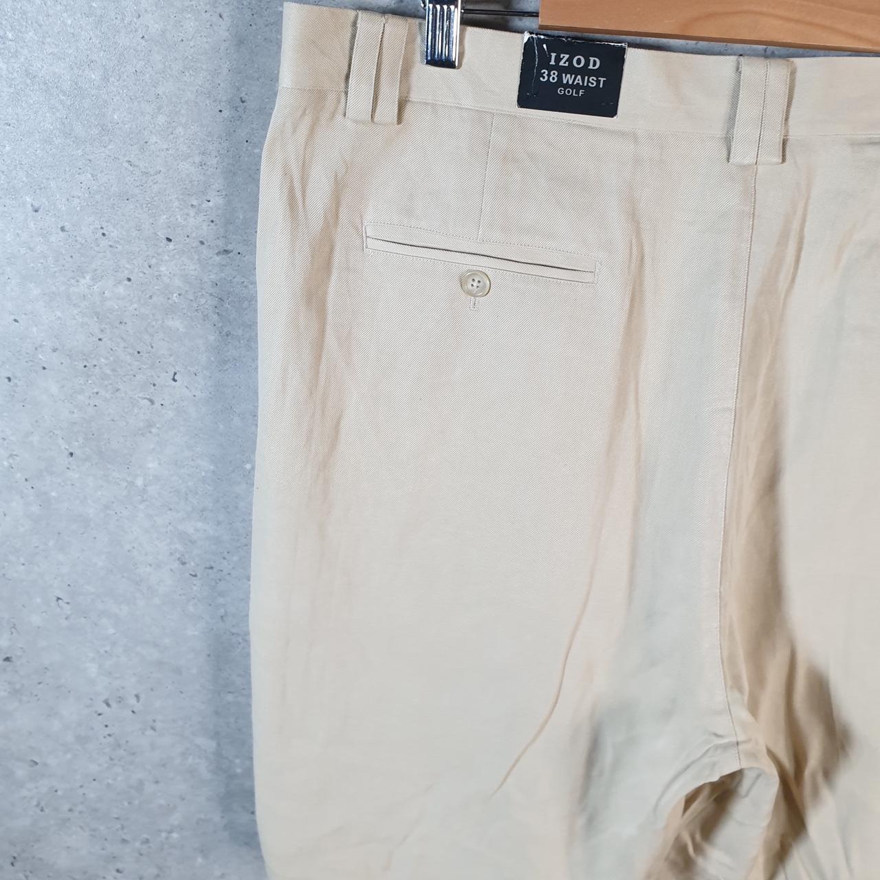 Vintage Izod Golf Chino Shorts Jorts Cargo Men’s W38 Brown Baggy Cotton