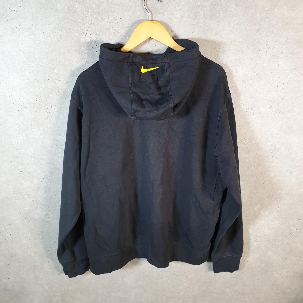 Vintage Nike Club Embroidered Hoodie Men’s Large Black Swoosh Y2K Pullover