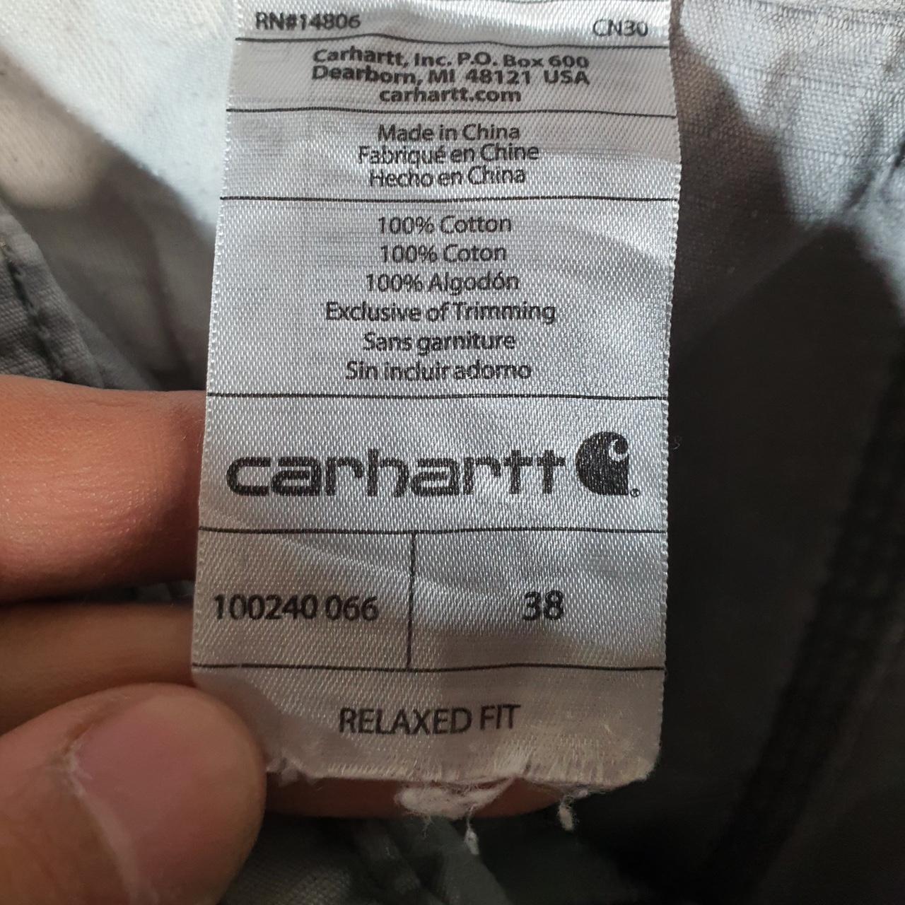 Vintage Carhartt Baggy Carpenter Shorts Jorts Cargo Men’s W38 Grey Relaxed Fit Workwear Big Fish Vintage