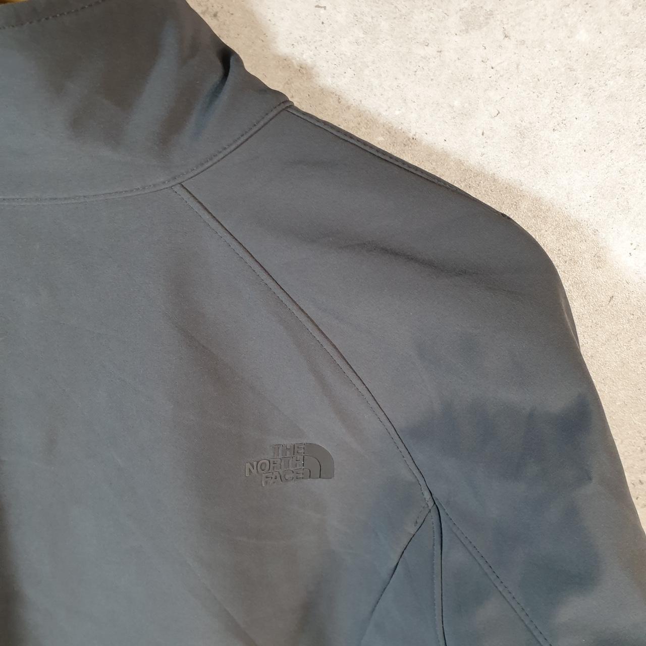 Vintage The North Face TNF Soft Shell Jacket Womens XL Grey Full Zip Logo