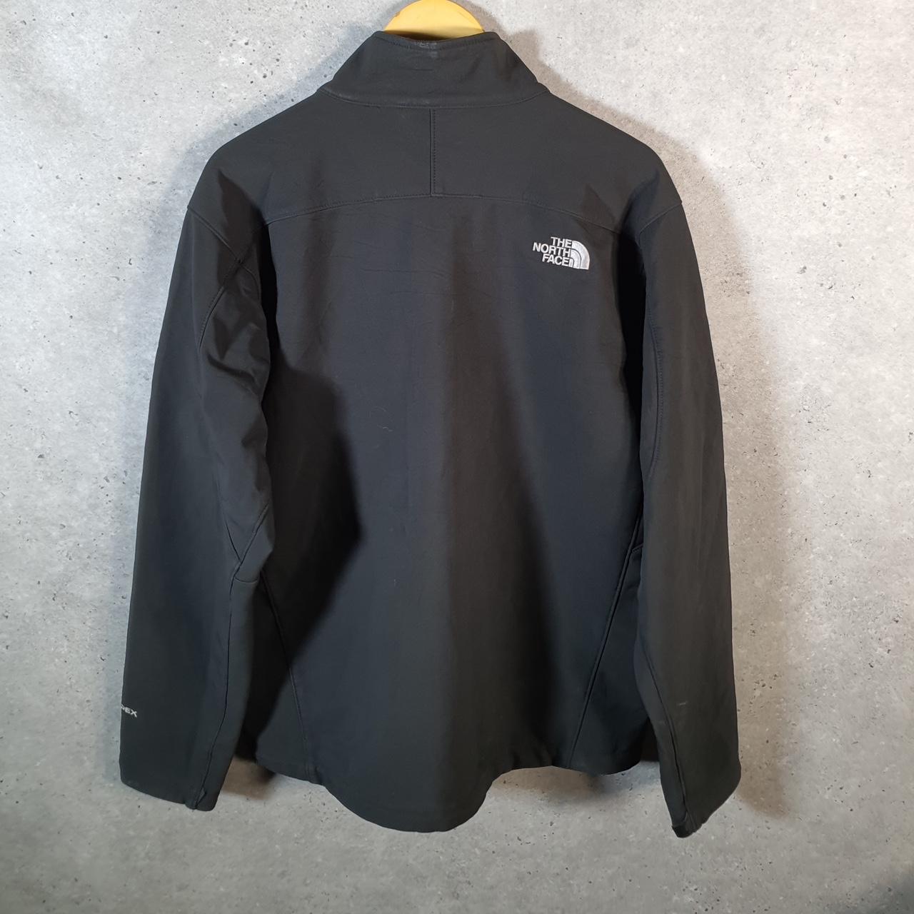 Vintage The North Face TNF Apex Shell Jacket Mens Large Black Logo Full Zip Winter