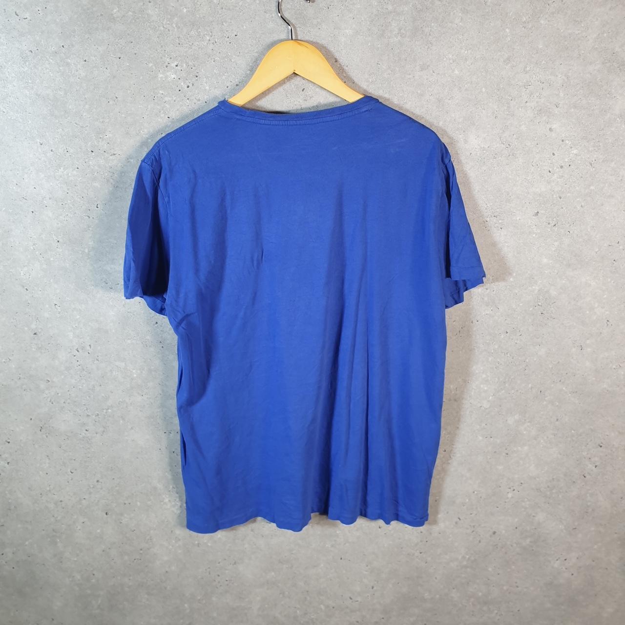 Vintage Ralph Lauren Polo T Shirt Men’s Large Navy Blue Embroidered Classic Fit Pony C9040