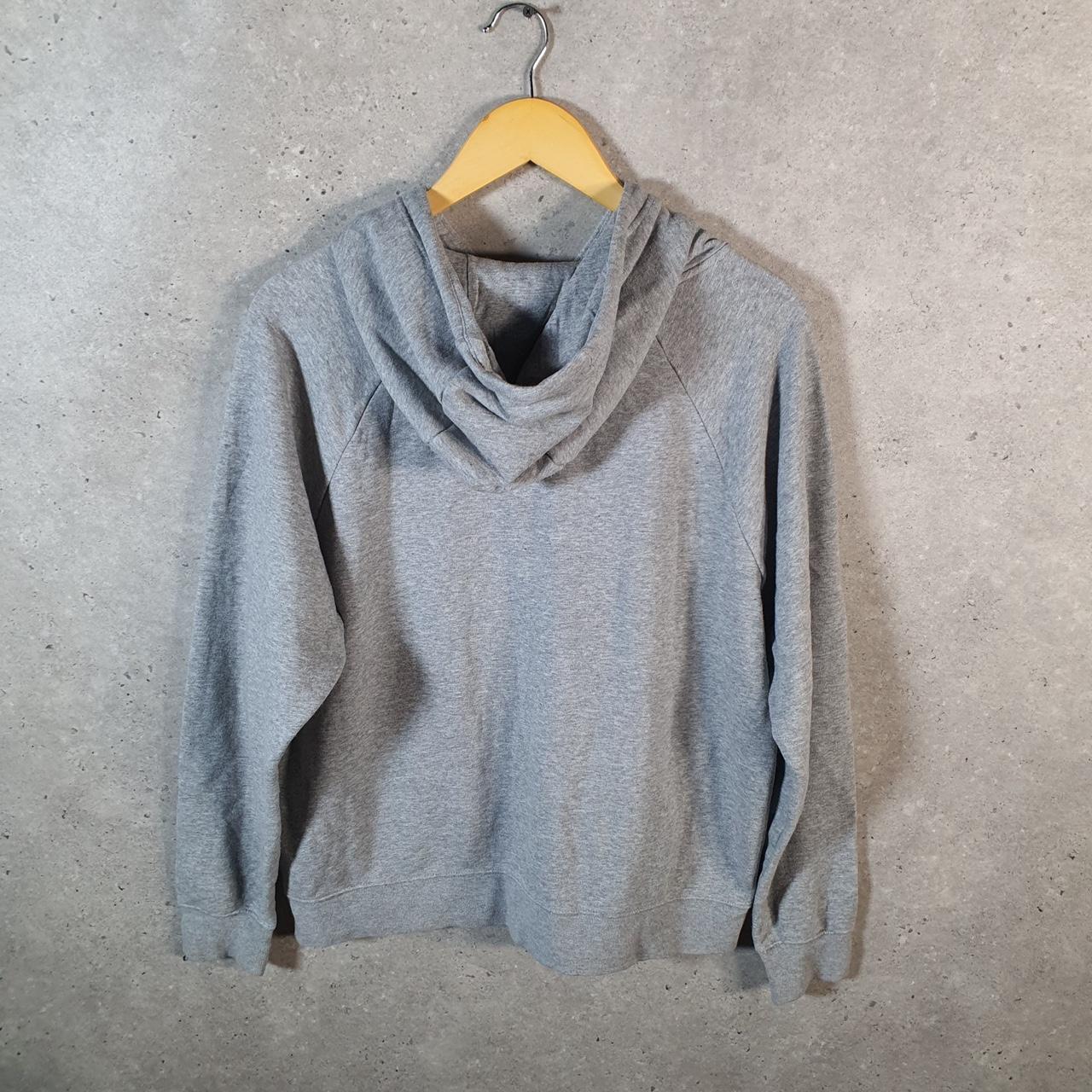 Vintage Nike Pockets Hoodie Womens Medium Grey Swoosh Y2K Pullover Logo