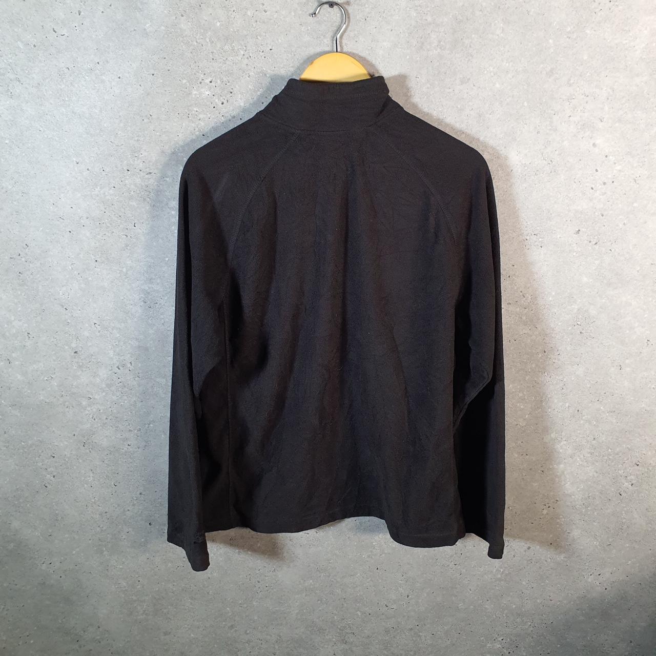 Vintage Starter 1/4 Zip Fleece Sweatshirt Mens Medium Black Logo Winter