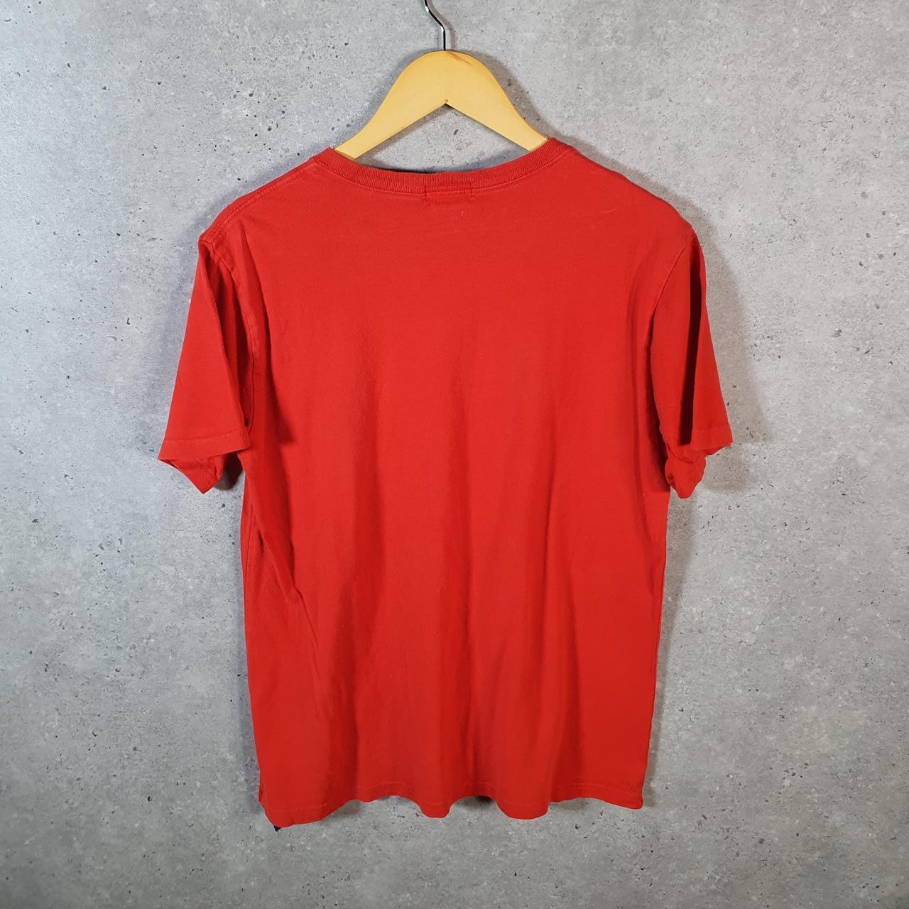 Vintage Ralph Lauren Polo T Shirt Womens XL Orange Embroidered Pony Custom Fit C9085