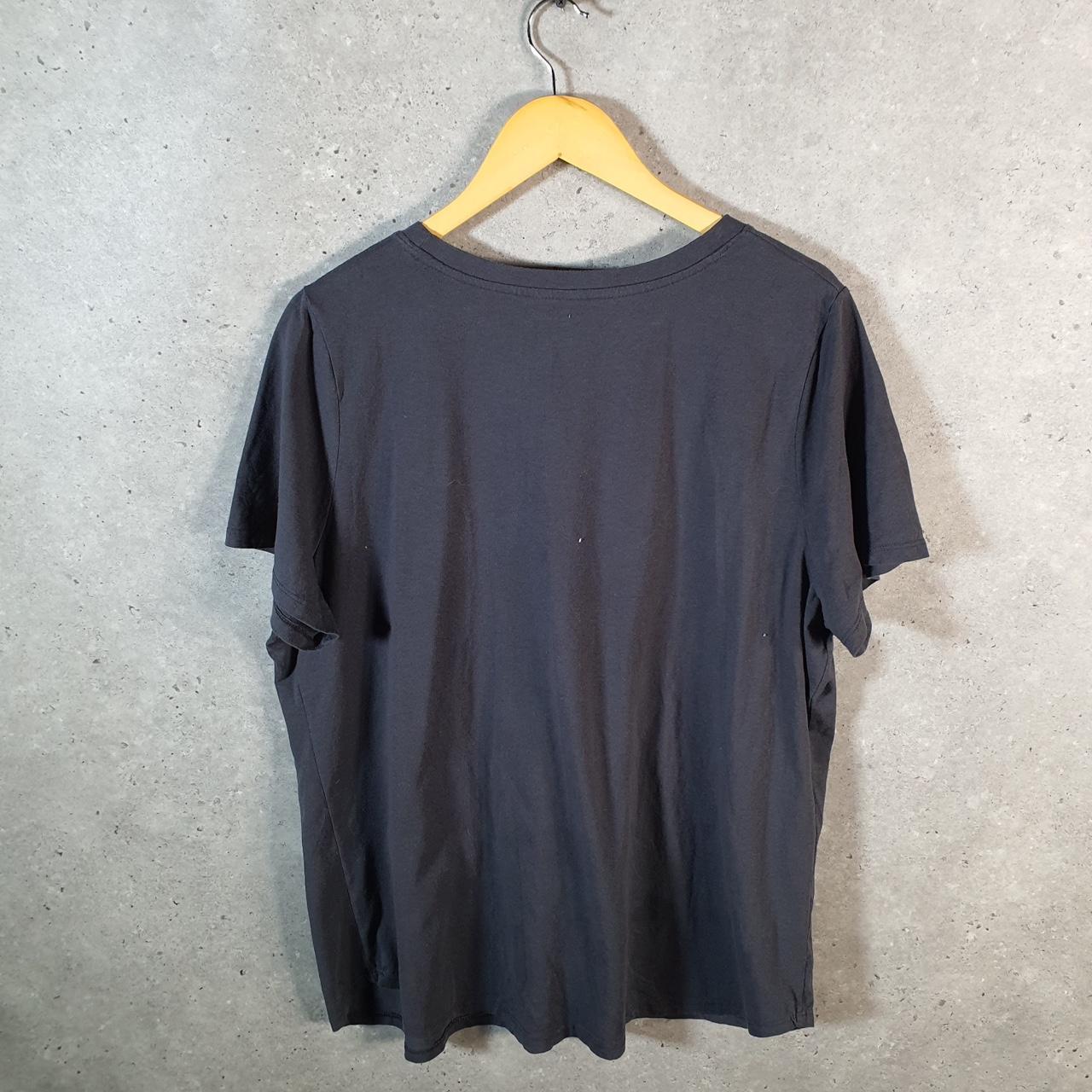 Vintage Disney Land Mickey Mouse T Shirt Womens XL Black Graphic Cartoon