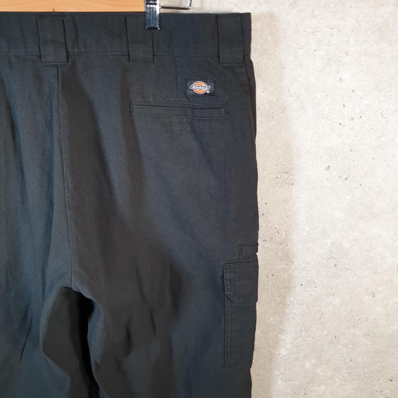 Vintage Dickies Baggy Chino Shorts Jorts Cargo Mens W38 Black Relaxed Fit