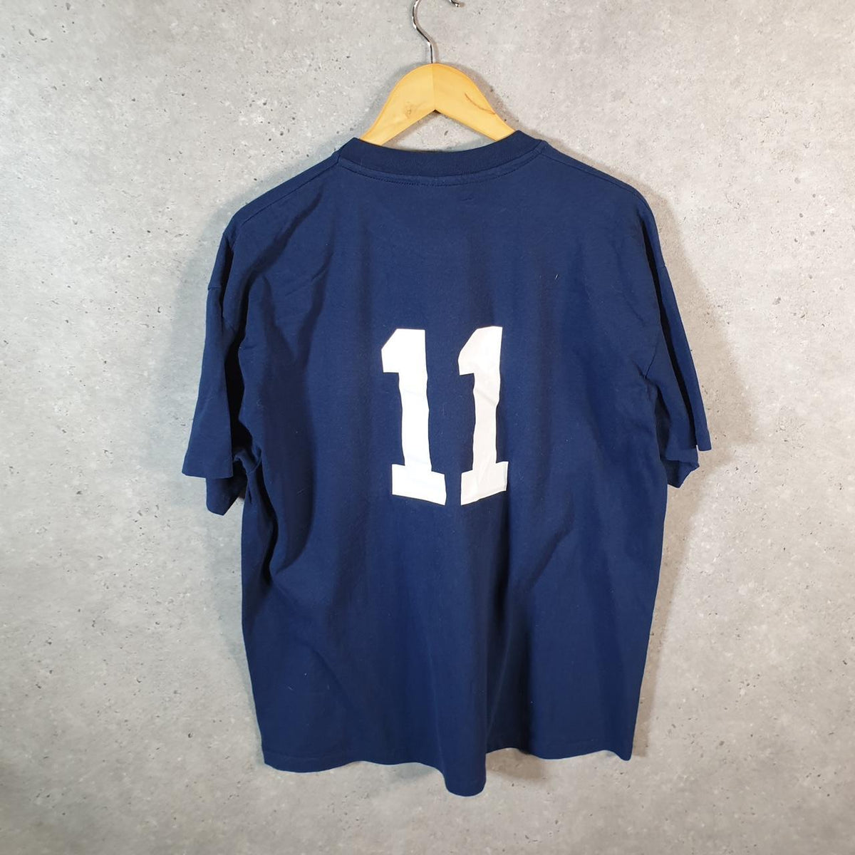 Vintage Hanes Nipissing Lakers Uni Soccer 90s USA Single Stitch T Shirt Men’s XL Blue C8040