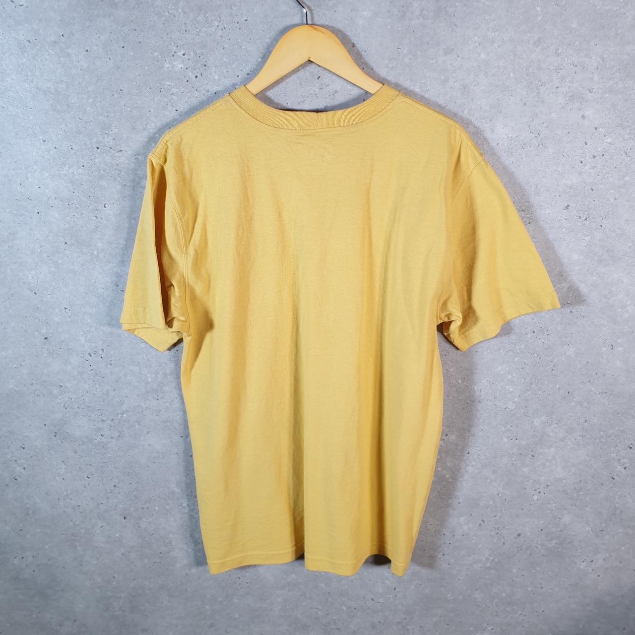 Vintage Carhartt Pocket T Shirt Men’s Small Yellow Workwear Chore Utility Loose Fit C9342