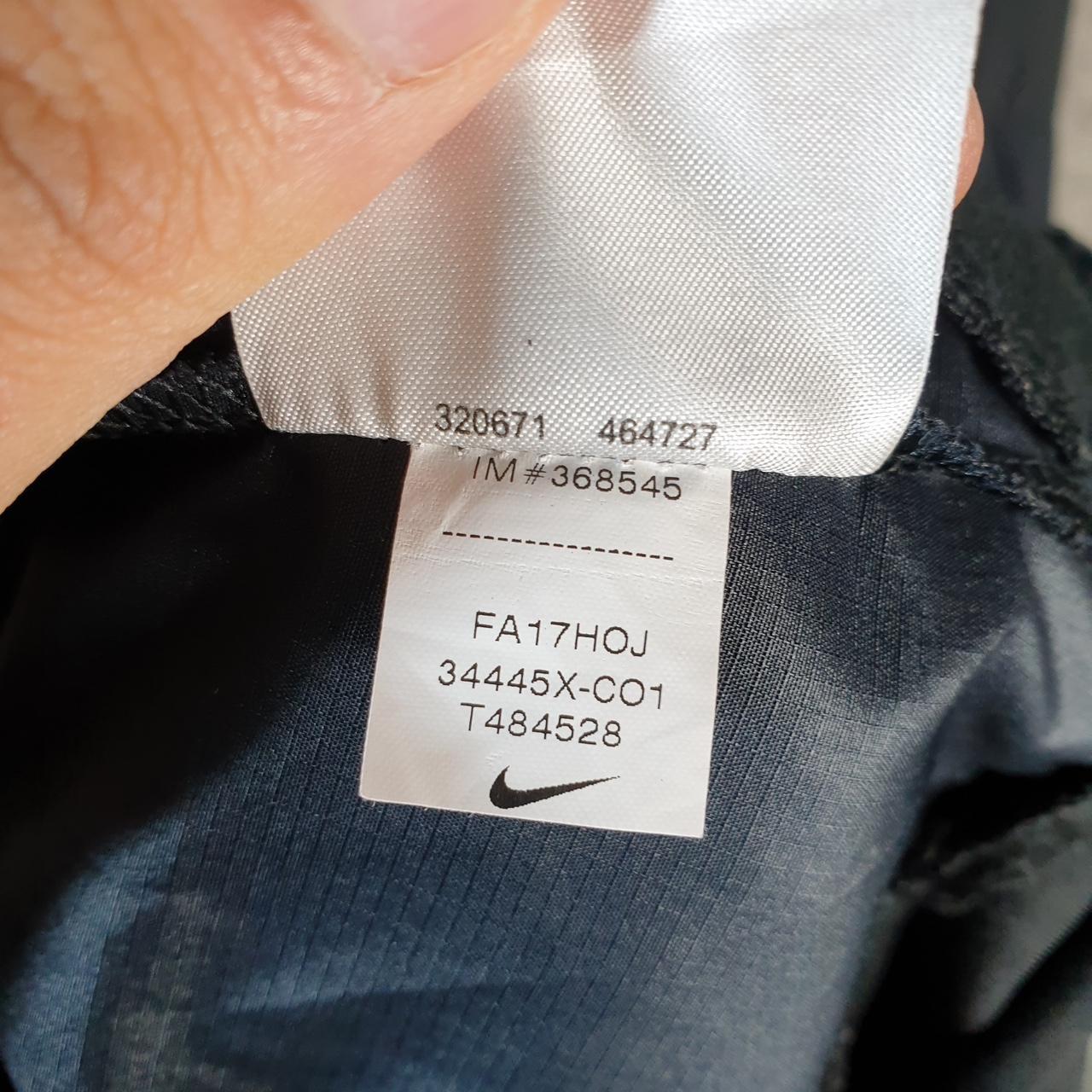 Vintage Nike Dri Fit Windbreaker Track Jacket Mens Medium Black USA Swoosh 1/4 Zip USA