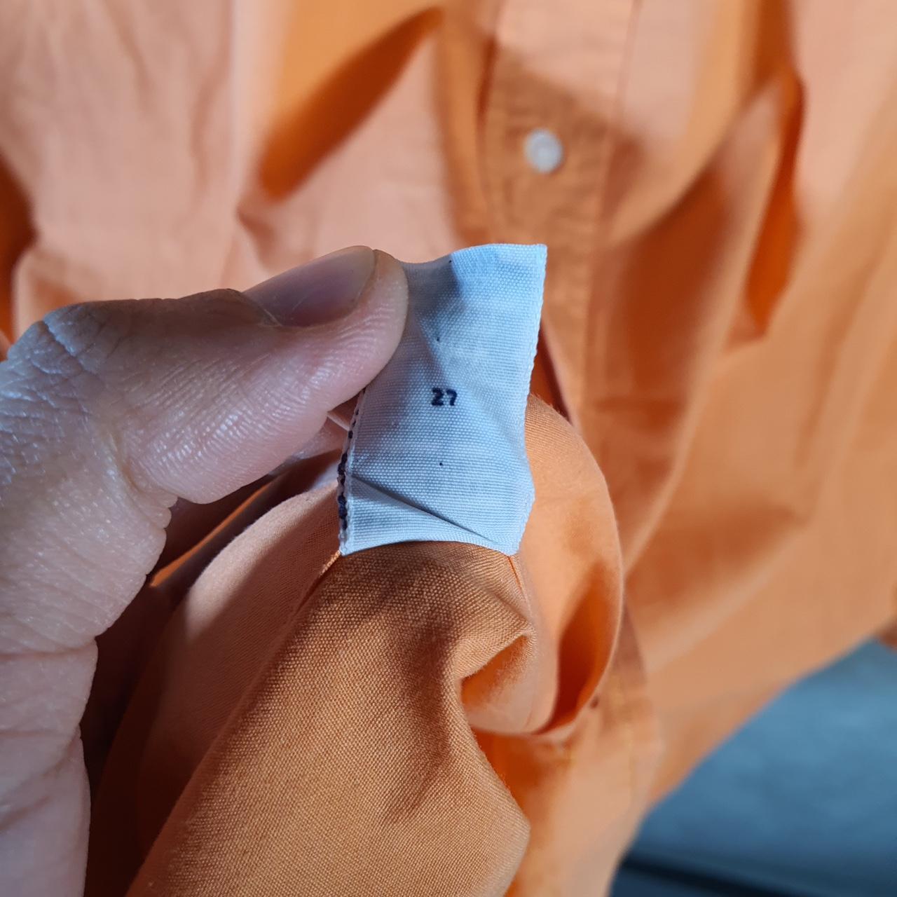 Vintage Ralph Lauren Button Down Shirt Men’s Large Orange Blake Fit Cotton Pony