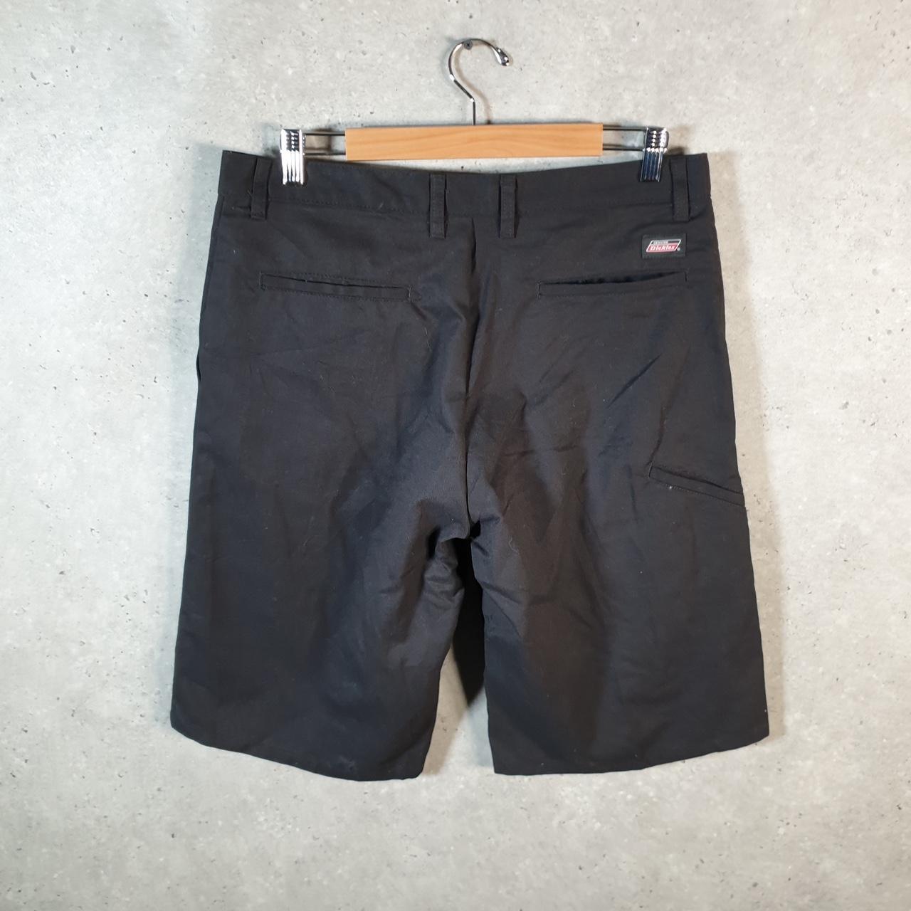 Vintage Dickies Flex Baggy Chino Shorts Jorts Cargo Mens W34 Black Relaxed Fit