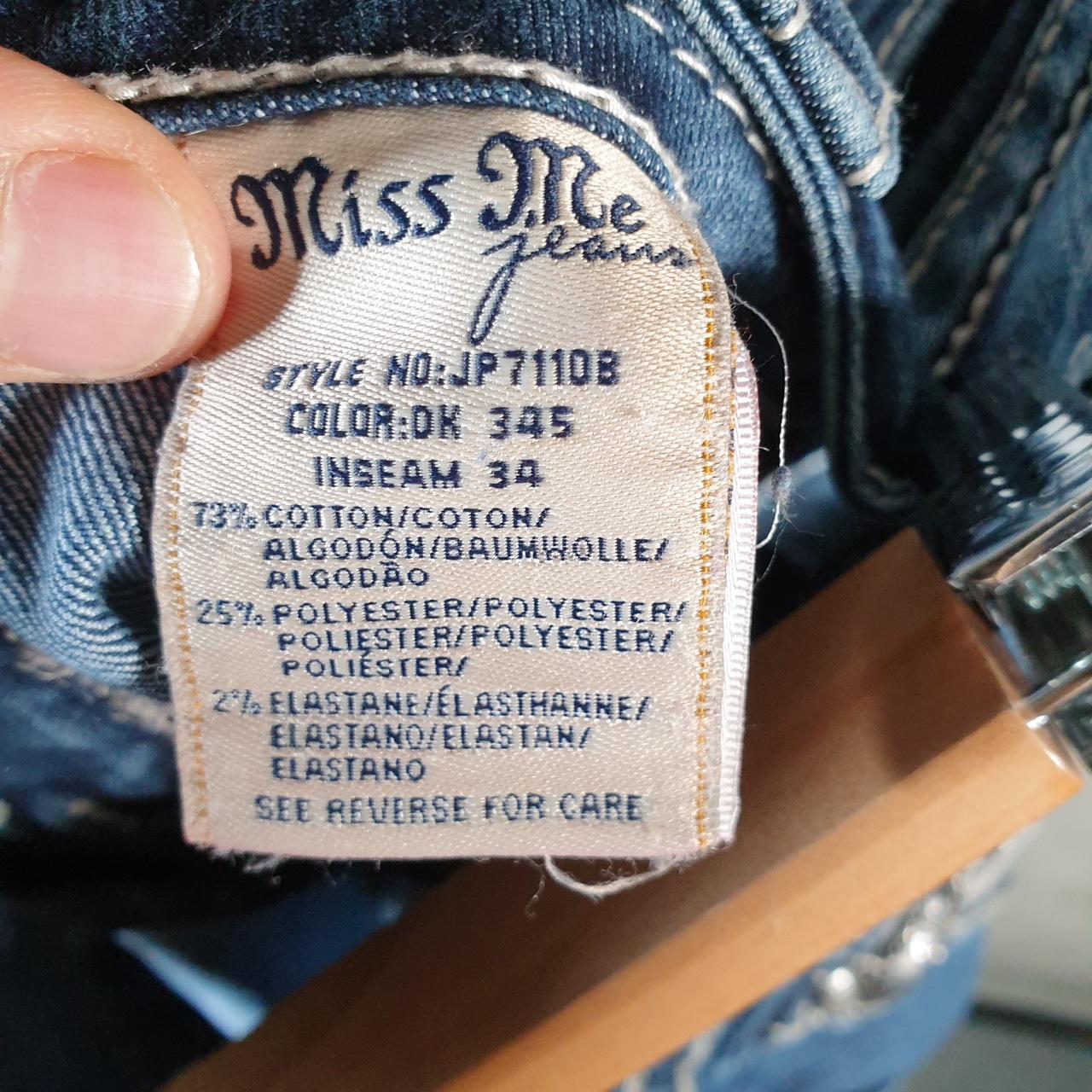 Vintage Miss Me Baggy Y2K Hip Hop Jeans Shorts Jorts Womens W30 Blue Denim Low Rise