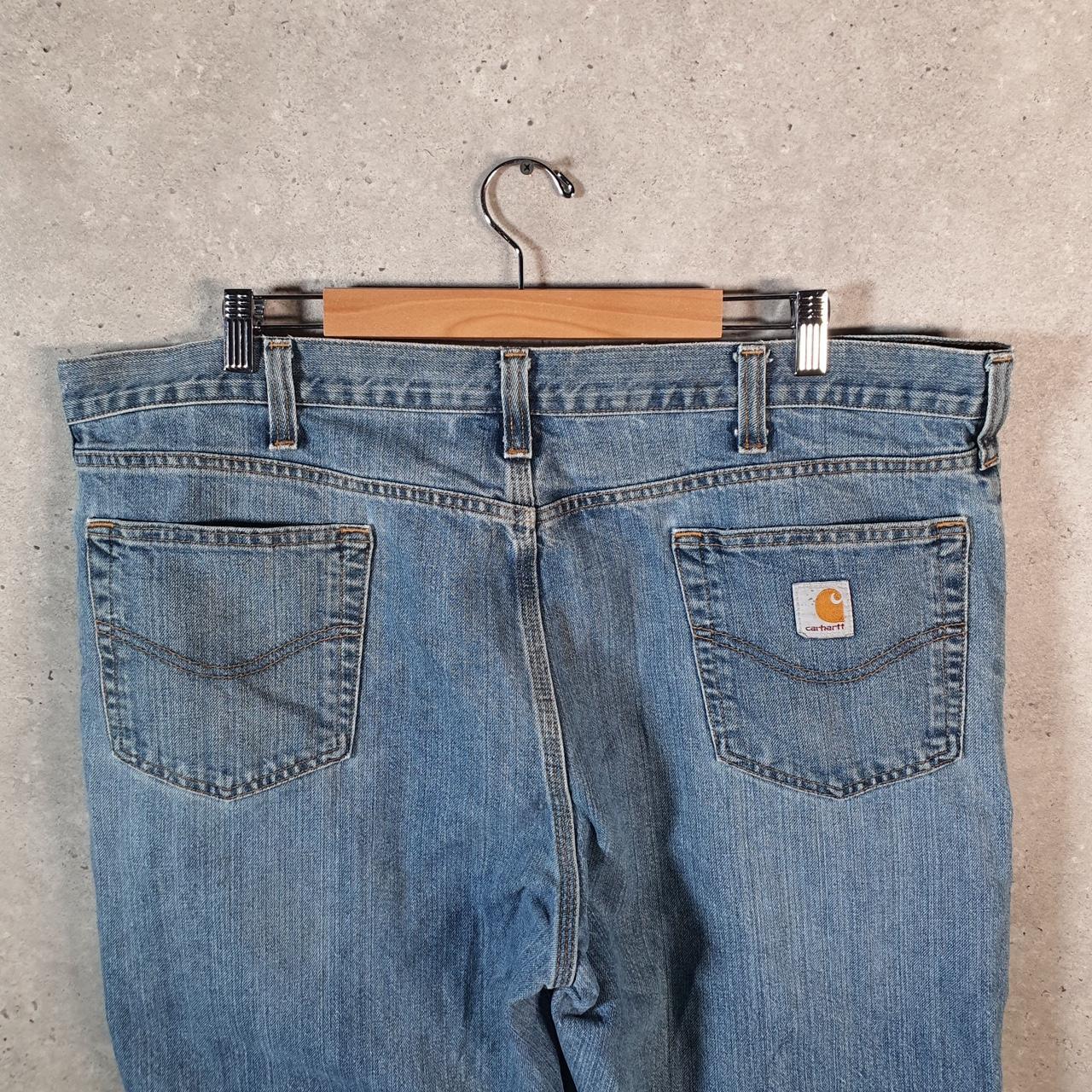 Vintage Carhartt Workwear Carpenter Jeans Mens W40 L32 Blue Denim Traditional Fit USA