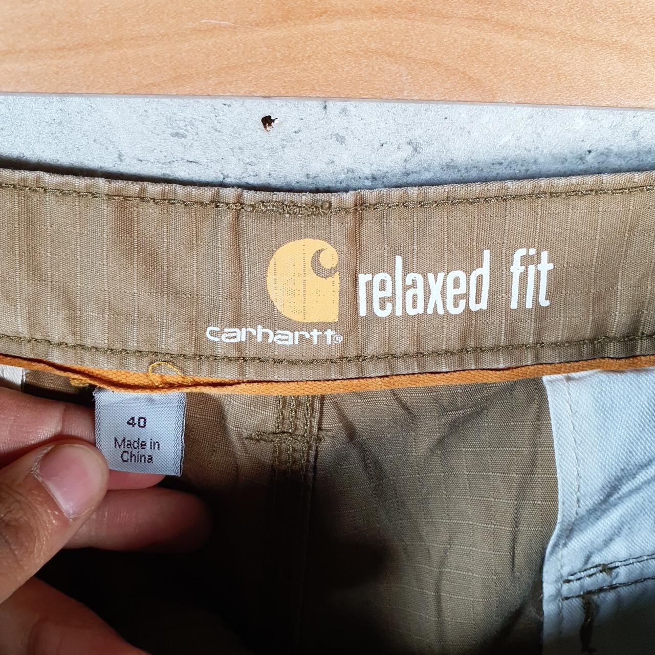Vintage Carhartt Baggy Carpenter Shorts Jorts Cargo Men’s W40 Brown Relaxed Fit Workwear Big Fish Vintage