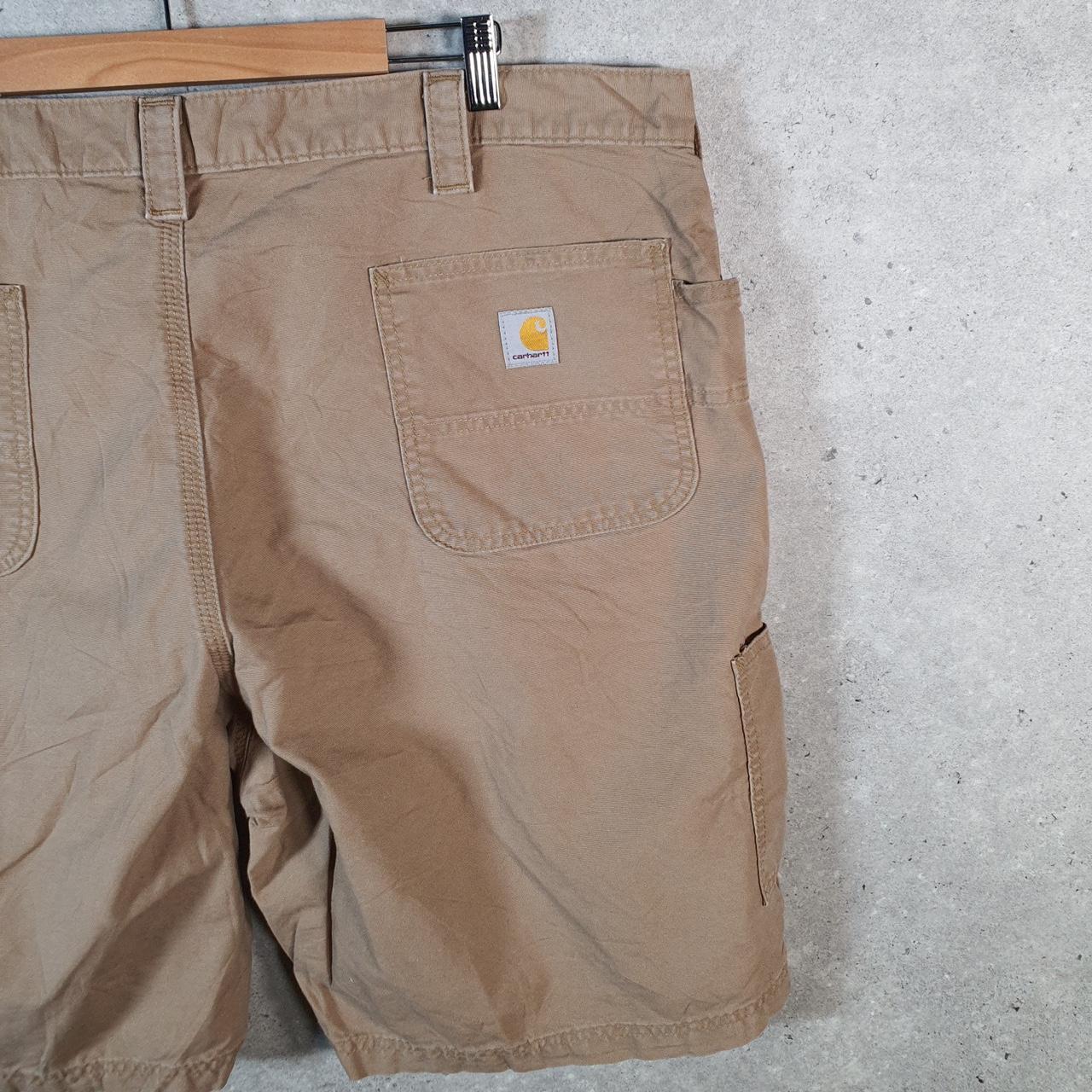Vintage Carhartt Baggy Carpenter Shorts Jorts Cargo Men’s W44 Brown Loose Fit Workwear Big Fish Vintage