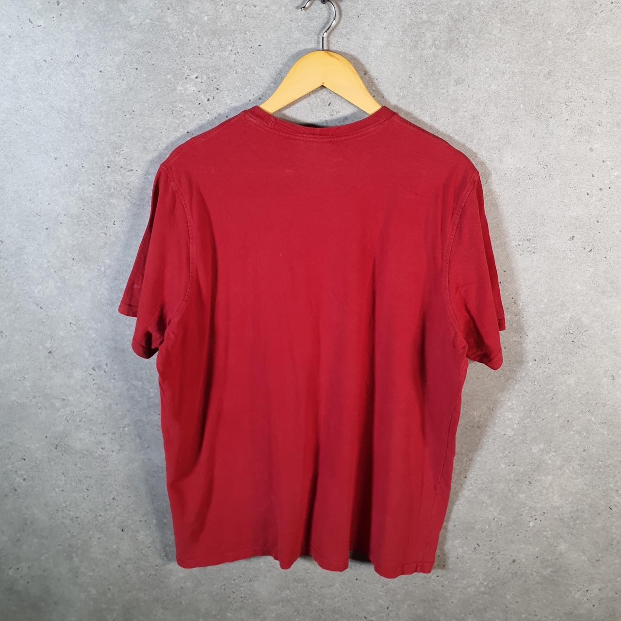 Vintage Adidas Trefoil Retro T Shirt Men’s XL Red Three Stripes Logo