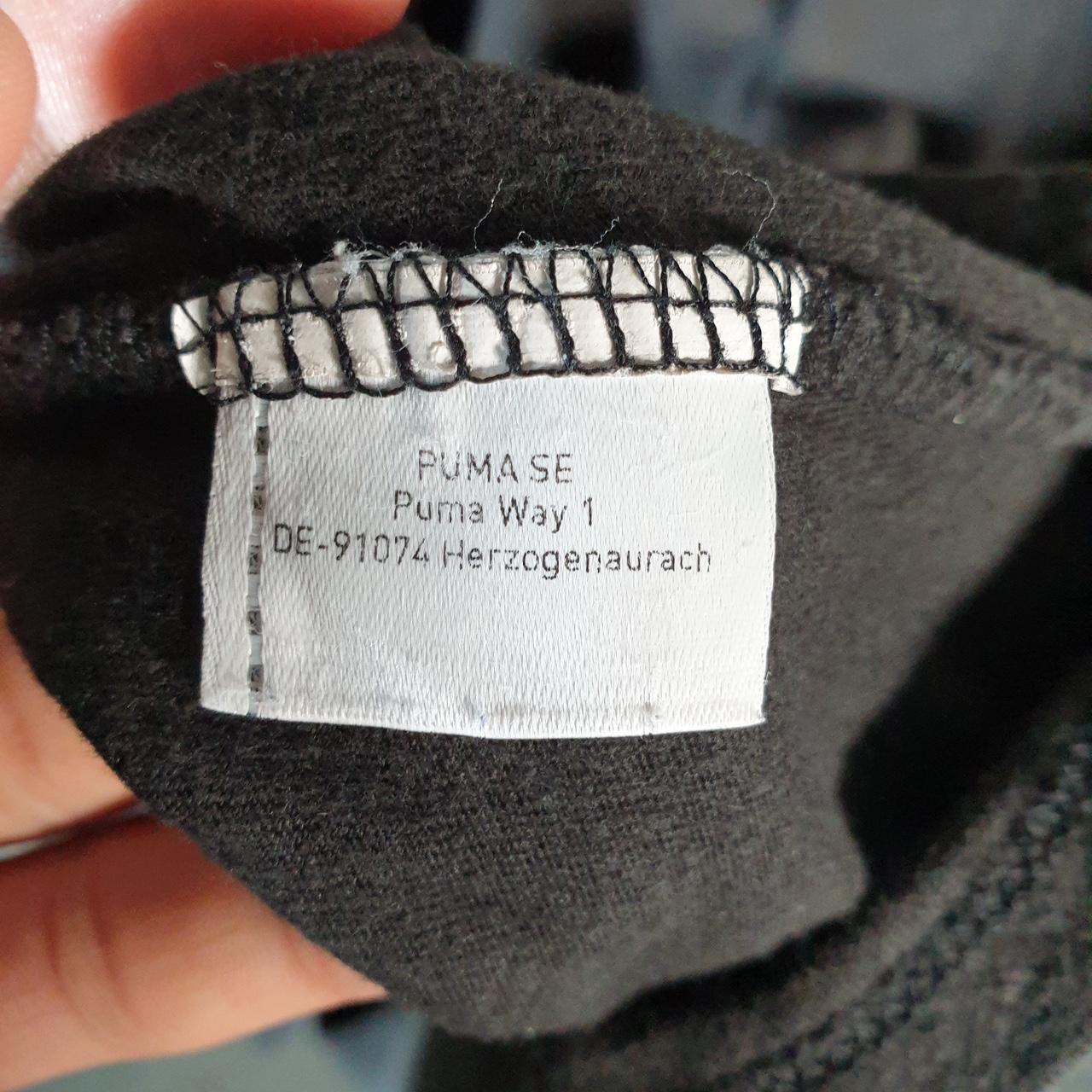 Vintage Puma Spellout T Shirt Mens Large Black sports Logo Athletic