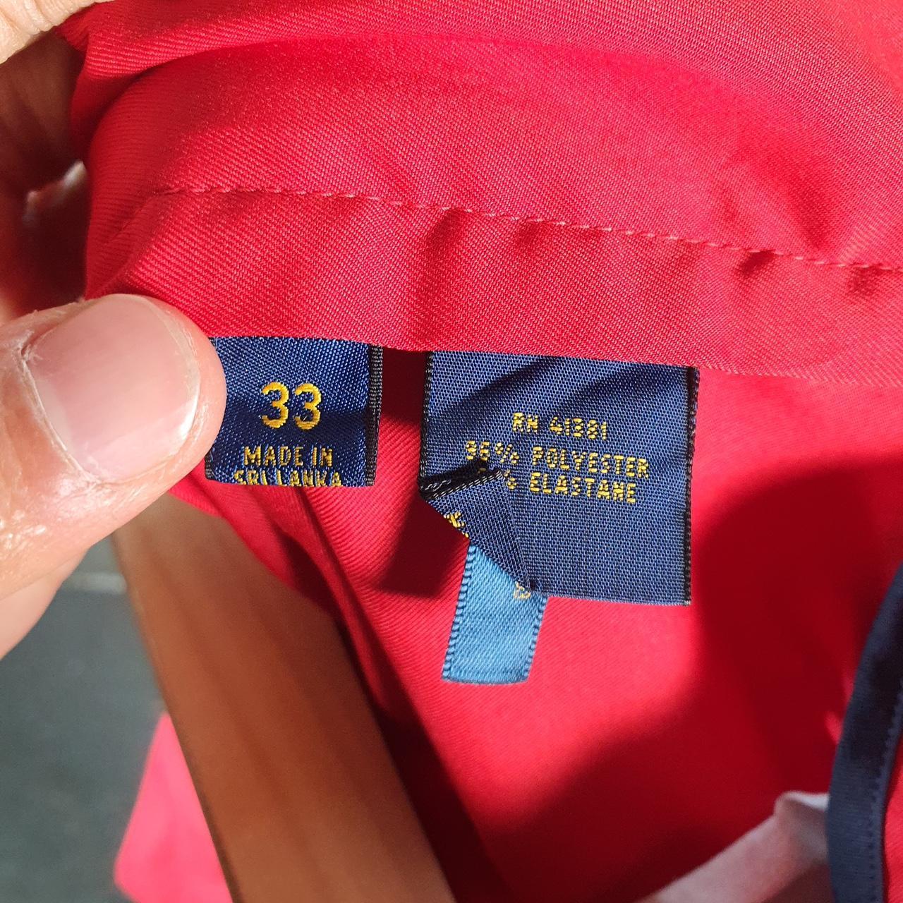 Vintage Ralph Lauren Polo Shorts Jorts Cargo Men’s W33 Red Baggy Cotton A4606