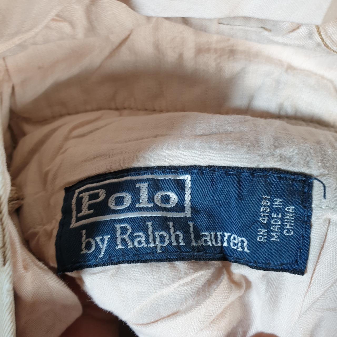 Vintage Ralph Lauren Polo Embroidered Pheasants Shorts Jorts Chino Cargo Men’s W36 Brown