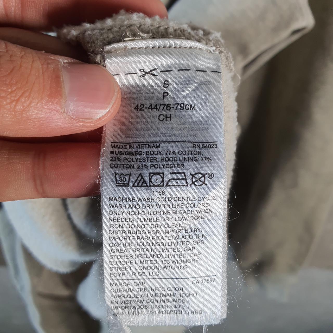 Vintage Gap Hoodie Womens Small Grey Y2K Full Zip Logo