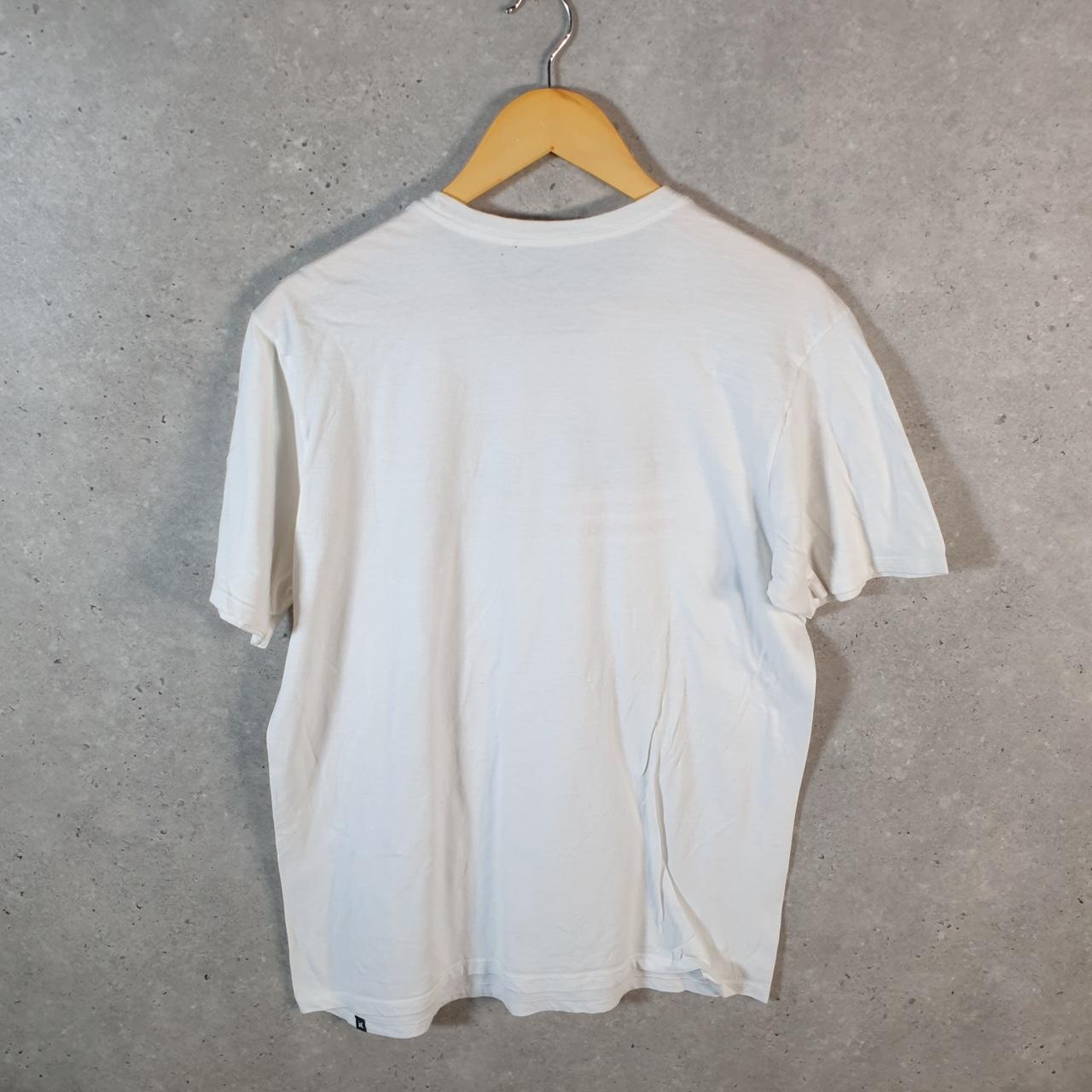 Vintage Hurley Graphic T Shirt Men’s Medium White Casual Sports Logo Athletic