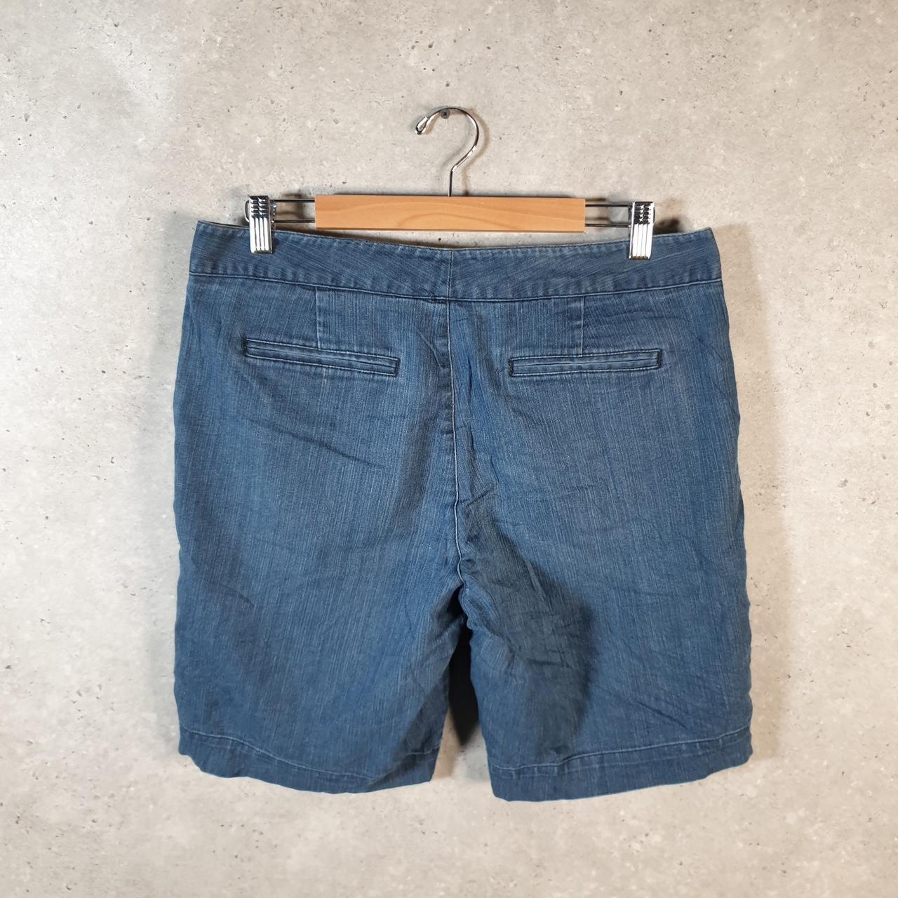 Vintage Dockers Chino Shorts Jorts Cargo Womens W34 Blue Baggy Cotton