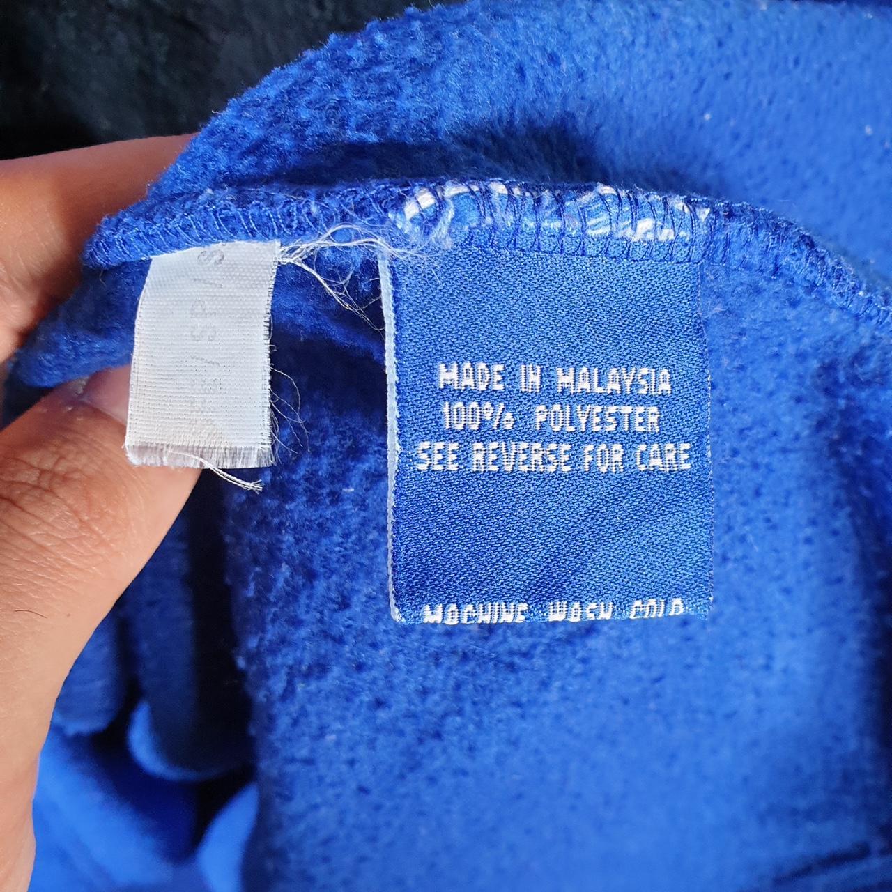 Vintage Starter 1/4 Zip Pullover Fleece Sweatshirt Mens XL Pro Sport Blue Logo Winter