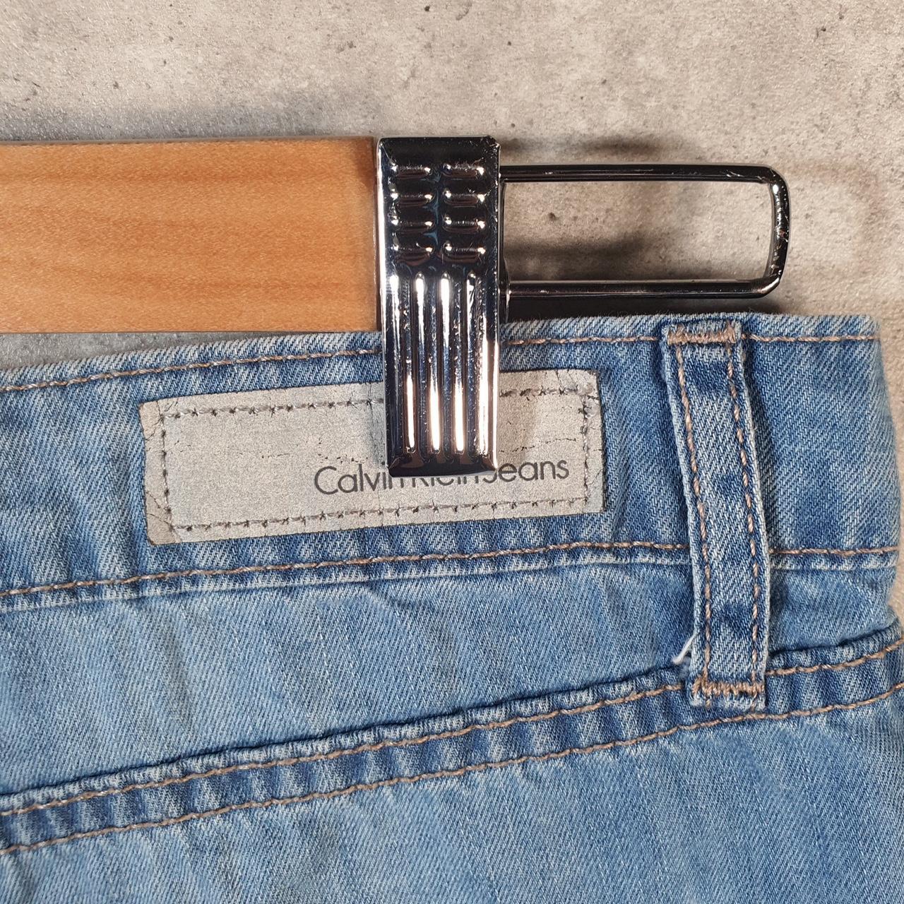 Vintage Calvin Klein Baggy Shorts Jorts Cargo Womens W28 Blue Relaxed Denim