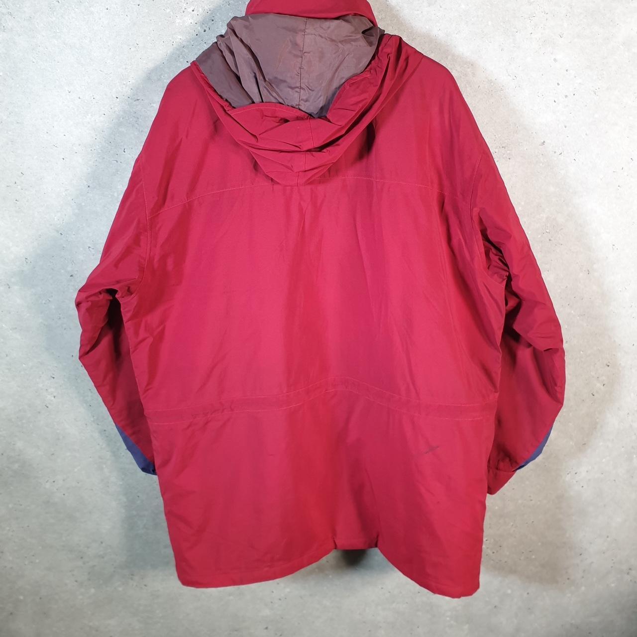 Vintage L.L. Bean Outdoors Nylon Jacket Mens XL Pink Full Zip Waterproof