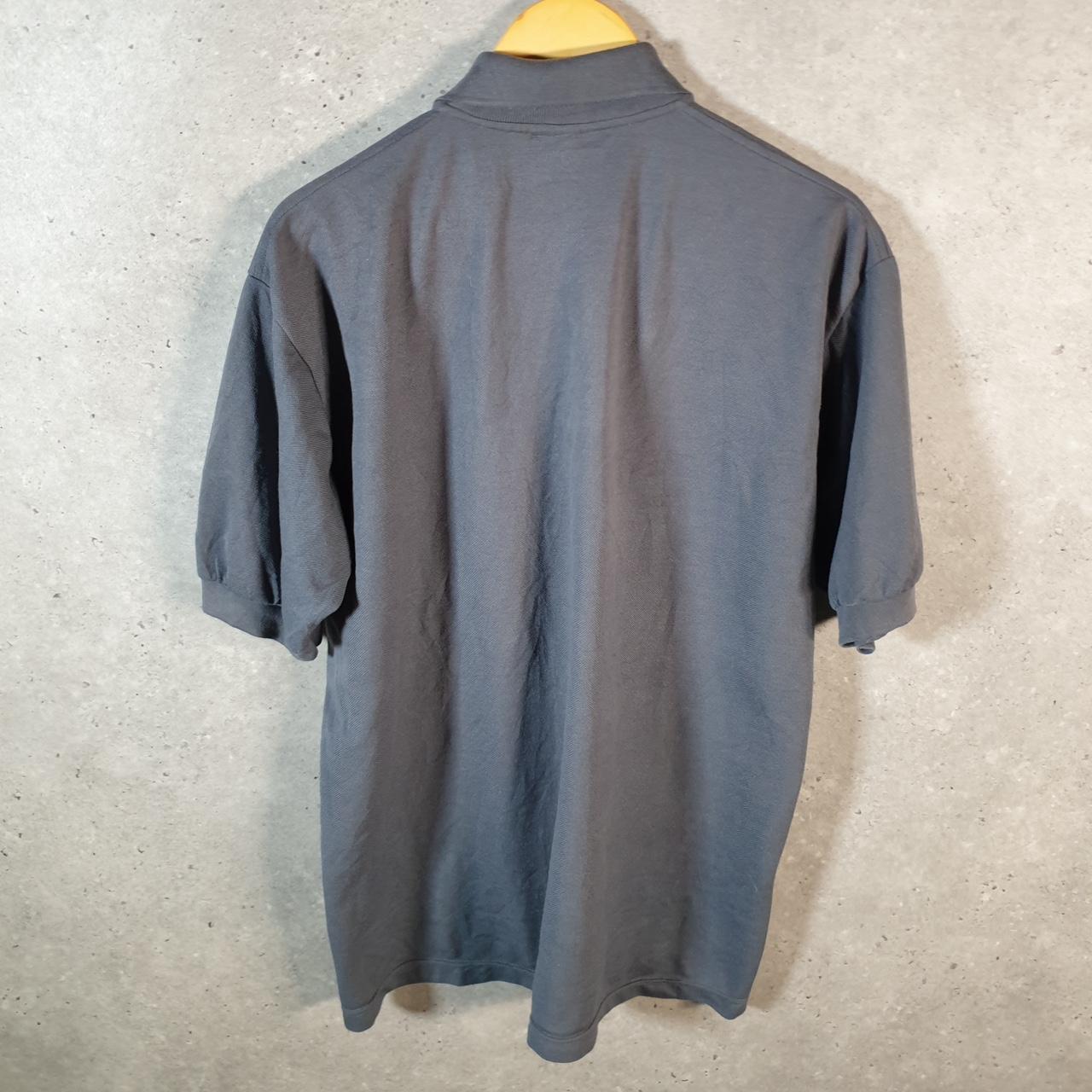 Vintage 90s Chemise Lacoste Polo Shirt Men’s Medium Grey Classic Fit Embroidered Logo