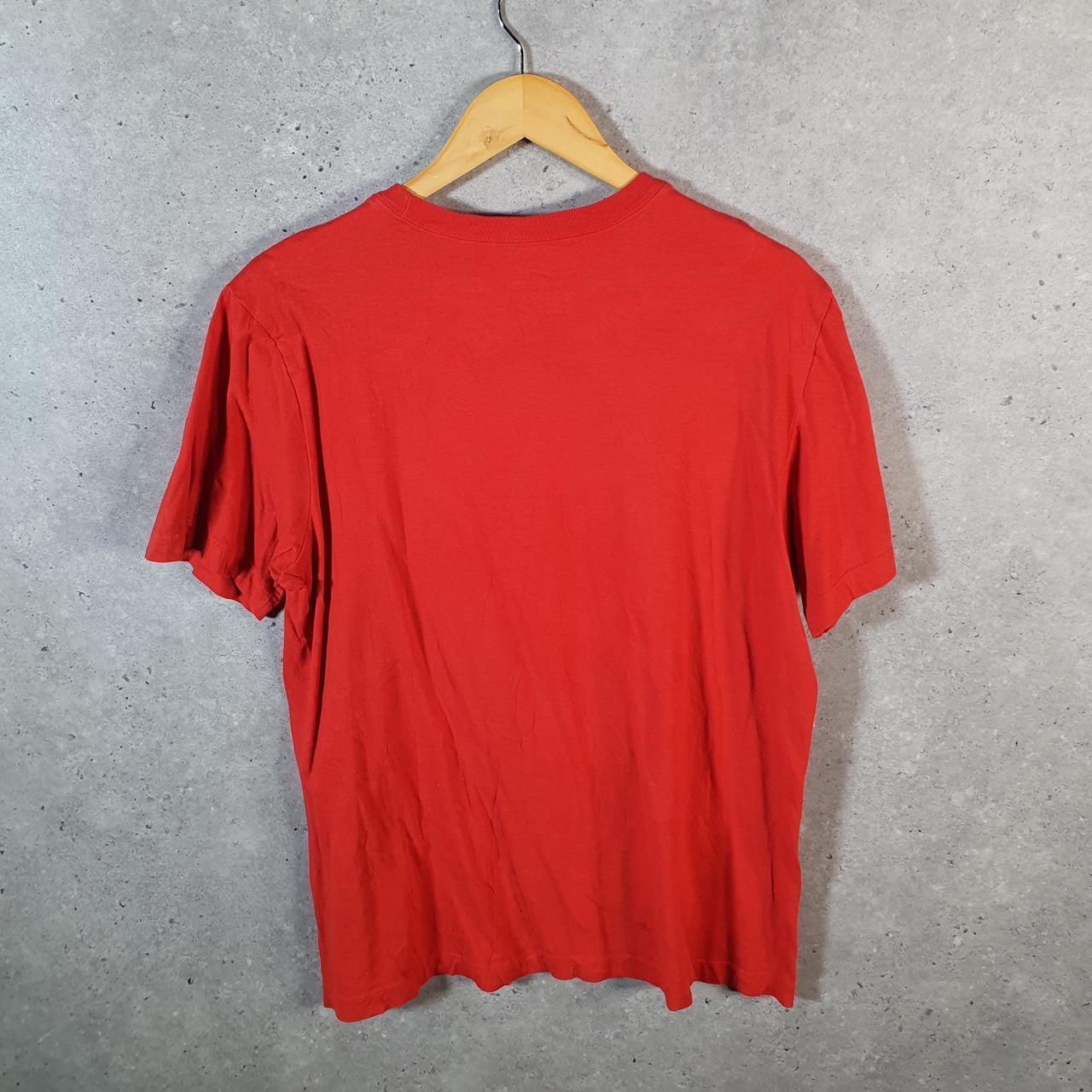 Vintage Nike Air T Shirt Men’s Medium Red Swoosh Logo Athletic Big Fish Vintage